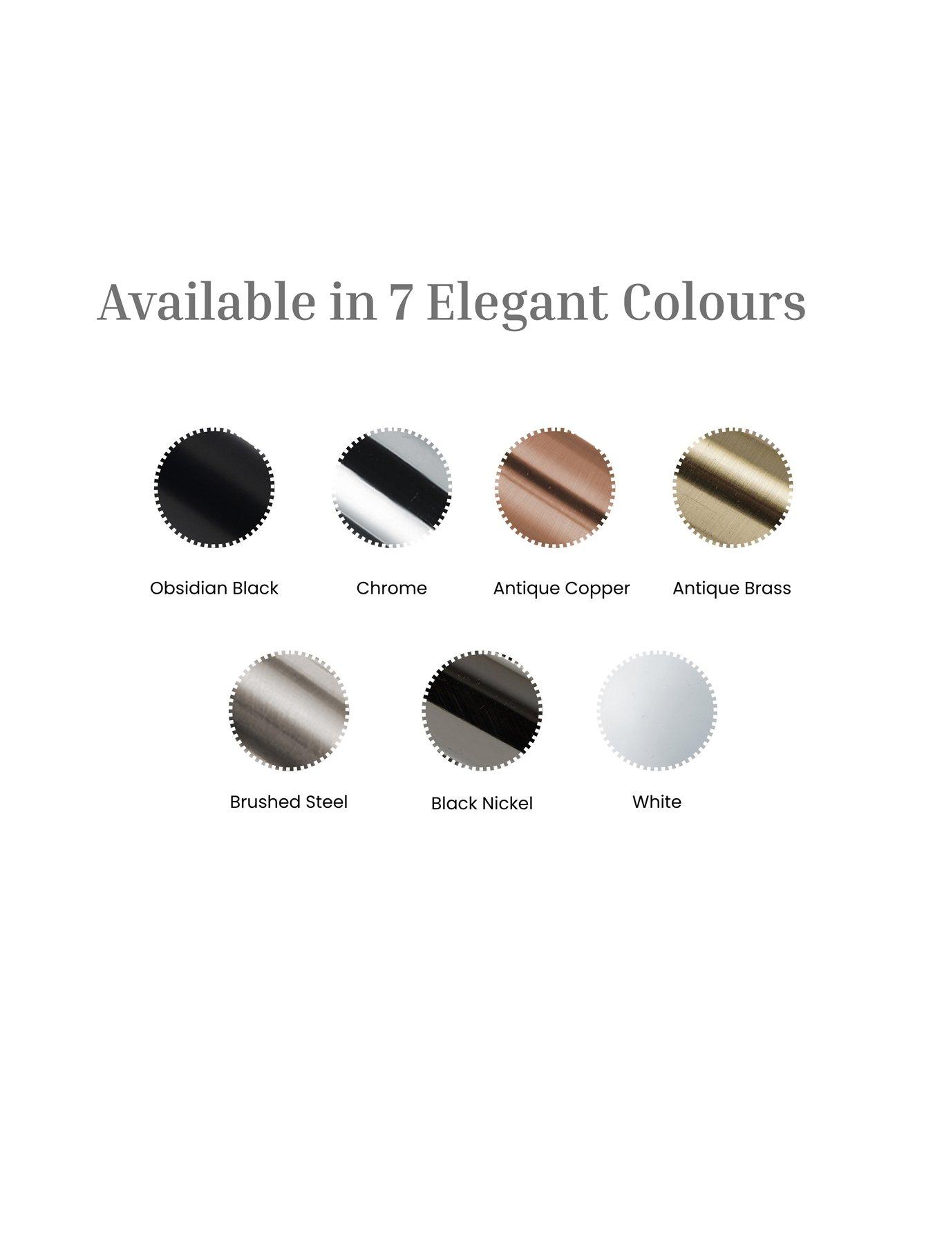 Image 7 of 7 of The Very Collection Double Ball End Curtain Pole 120-320cm 19mm &amp; 28mm