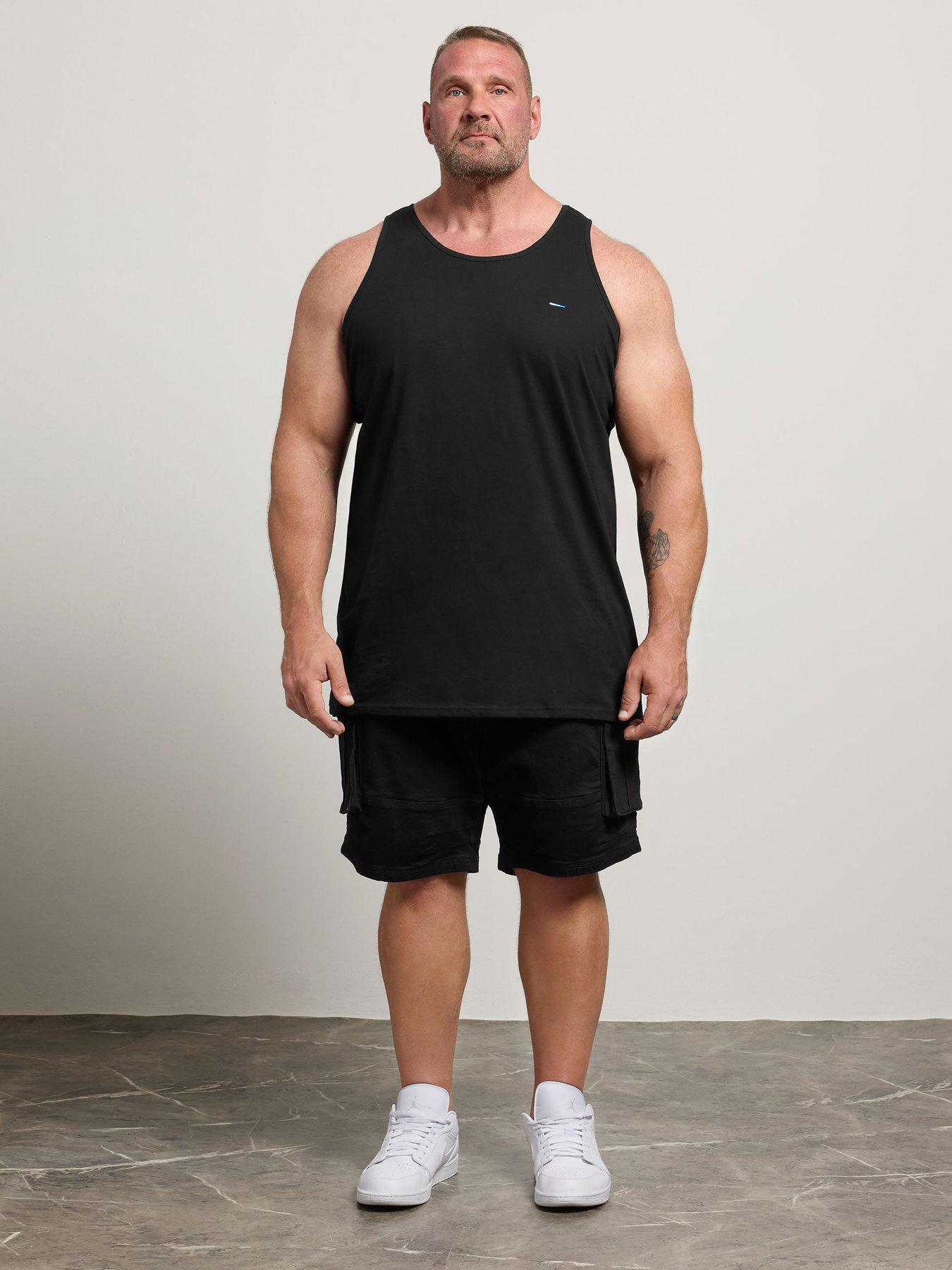 Image 3 of 4 of BadRhino Mens Longline 5 Pack Vests - Black