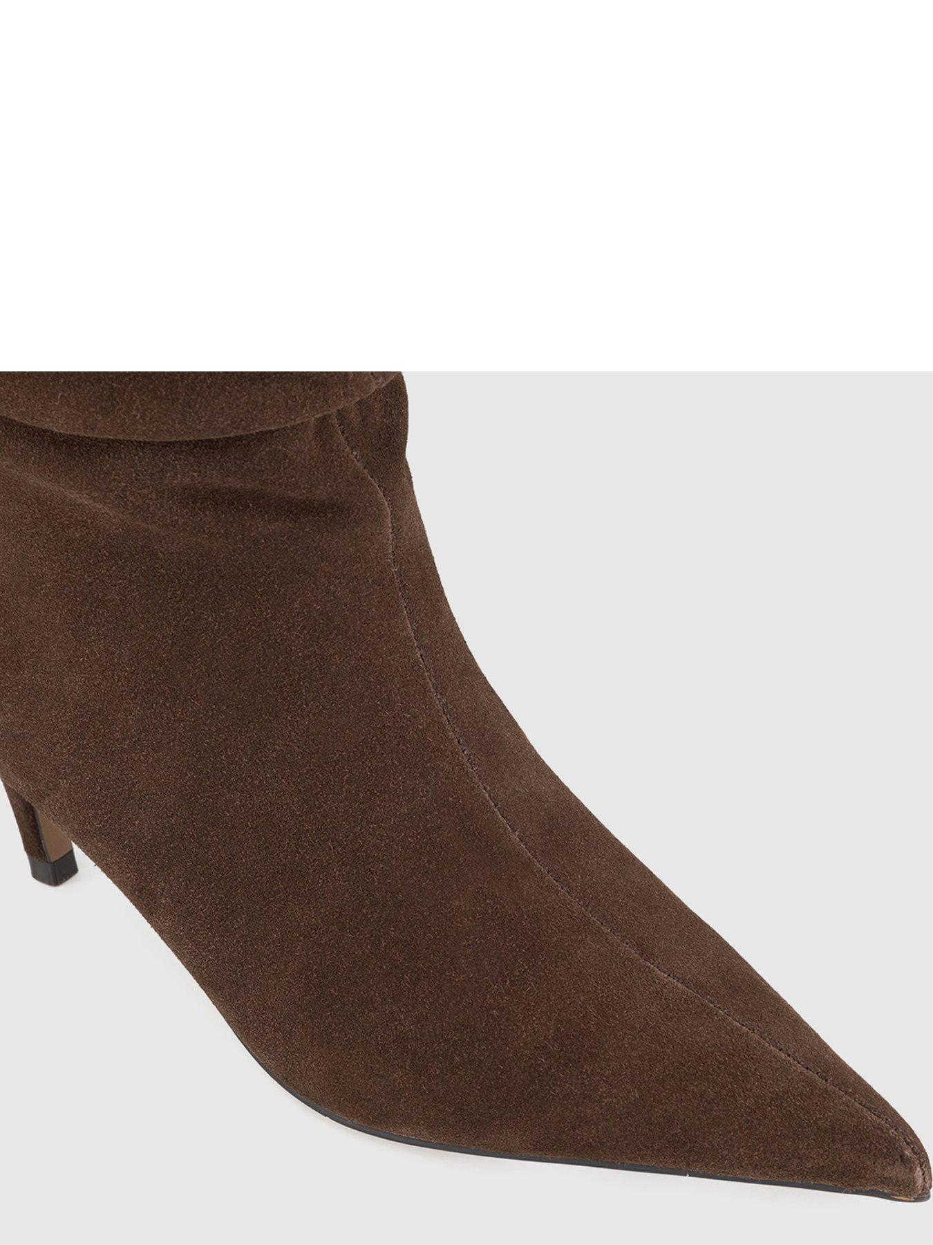 Image 4 of 4 of OFFICE Karma Ruched Boot - Brown