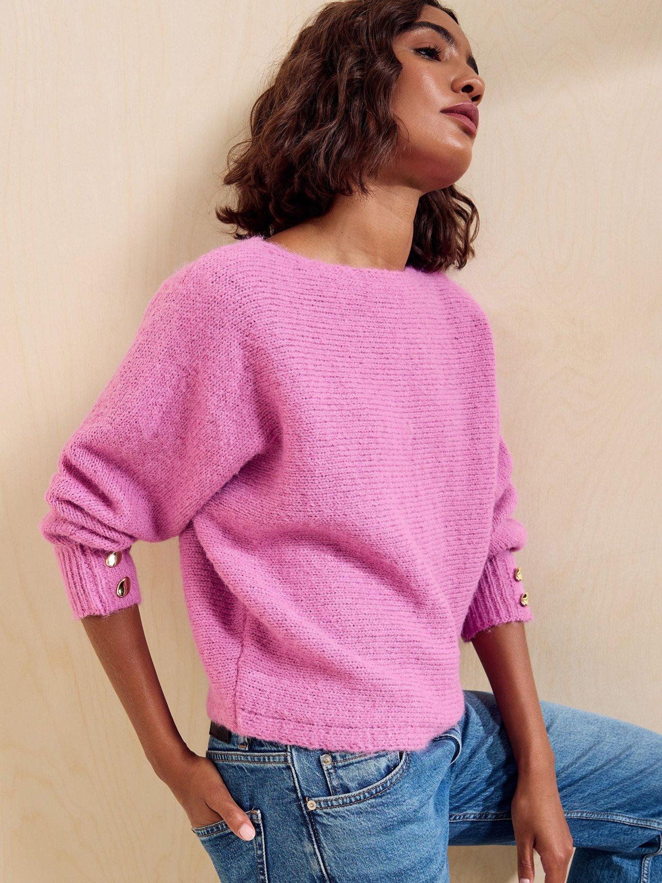Image 1 of 5 of Friends Like These Pink Slash Neck Jumper