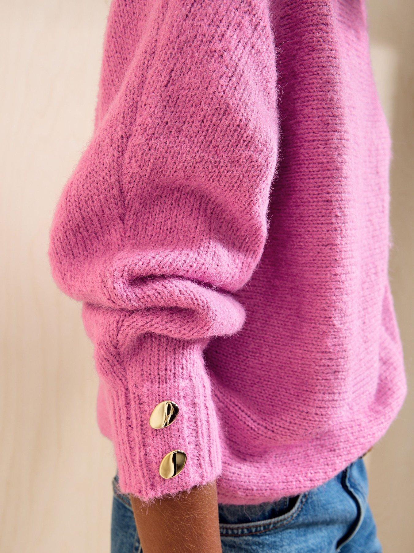 Image 5 of 5 of Friends Like These Pink Slash Neck Jumper