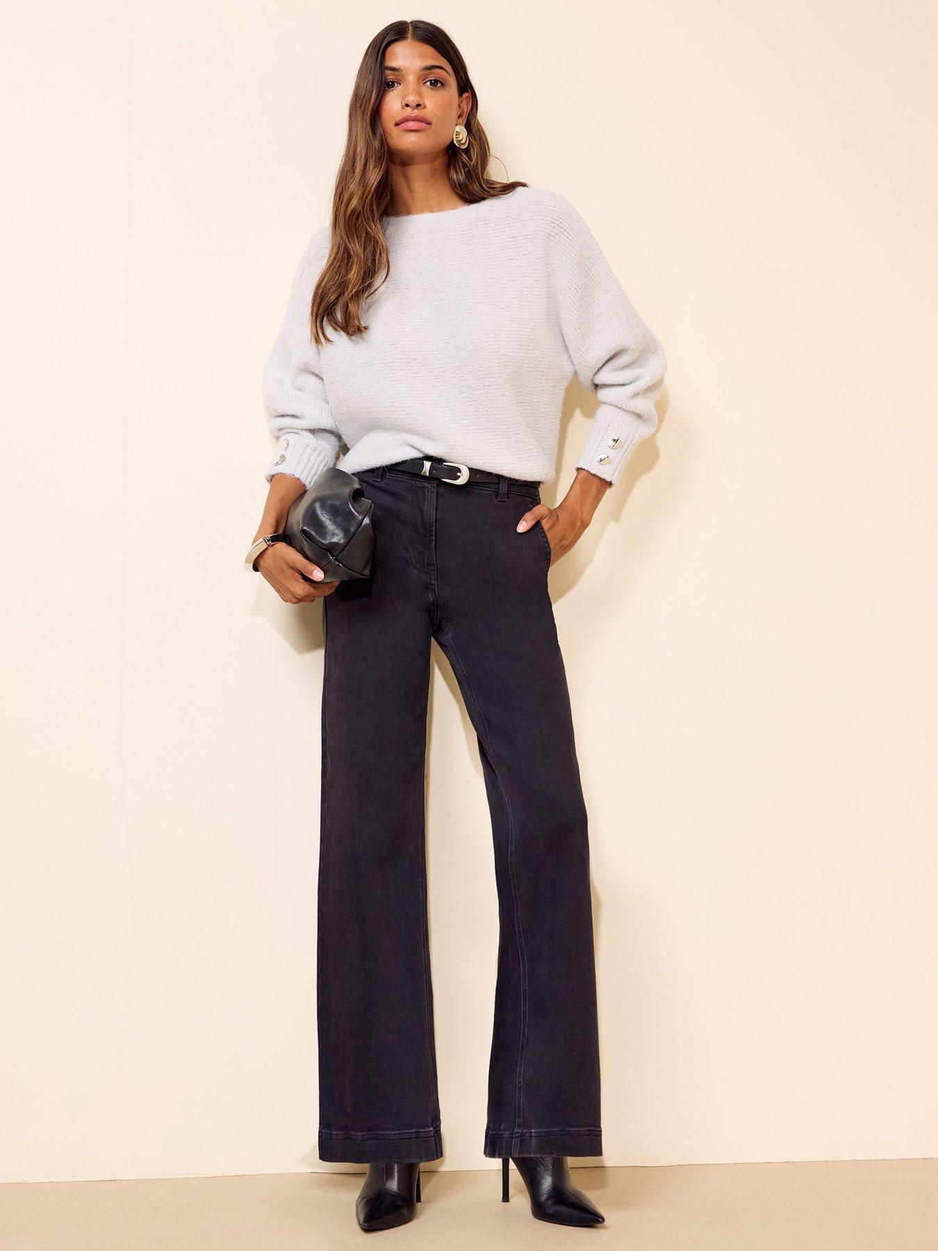 Image 3 of 6 of Friends Like These Grey Slash Neck Jumper