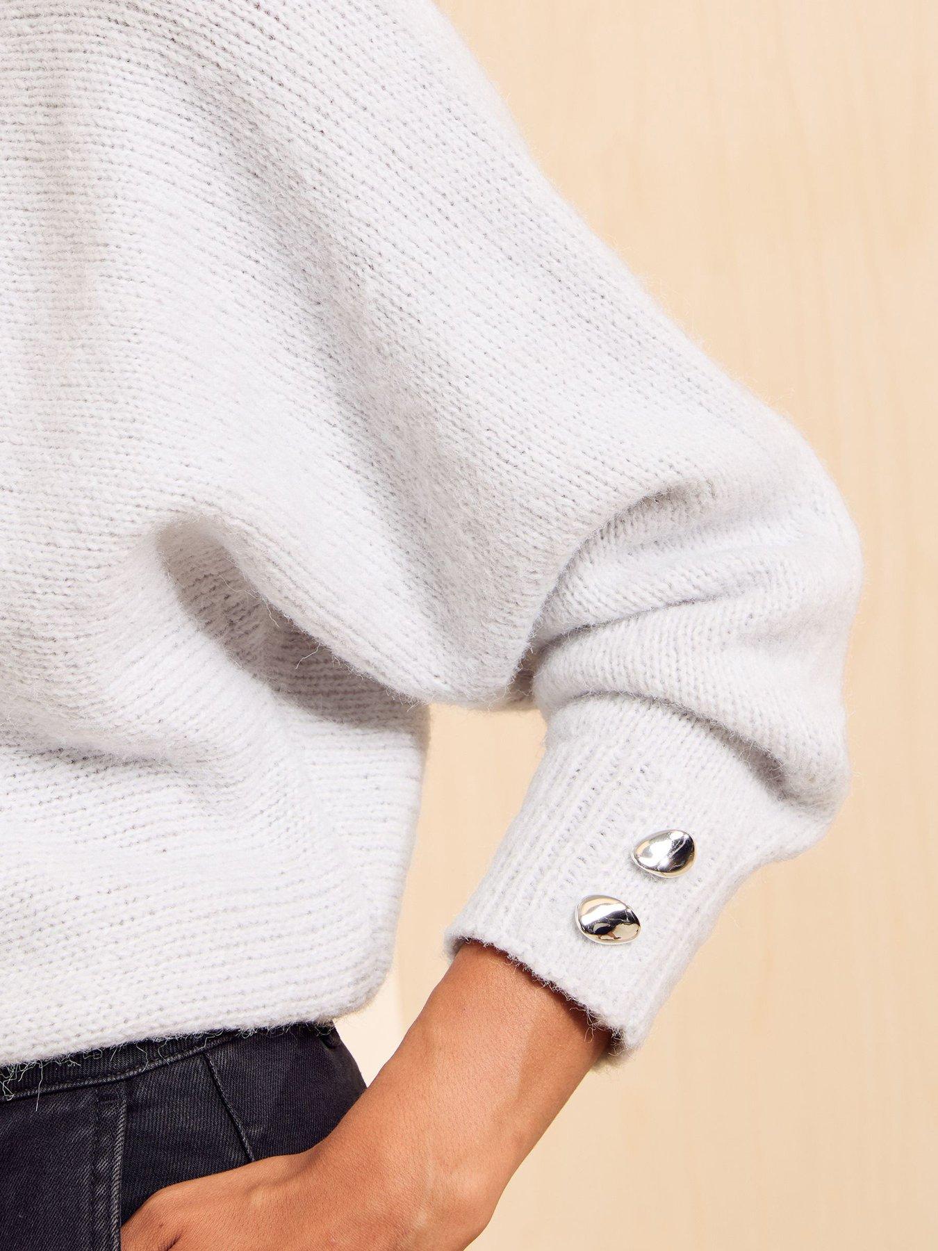 Image 5 of 6 of Friends Like These Grey Slash Neck Jumper