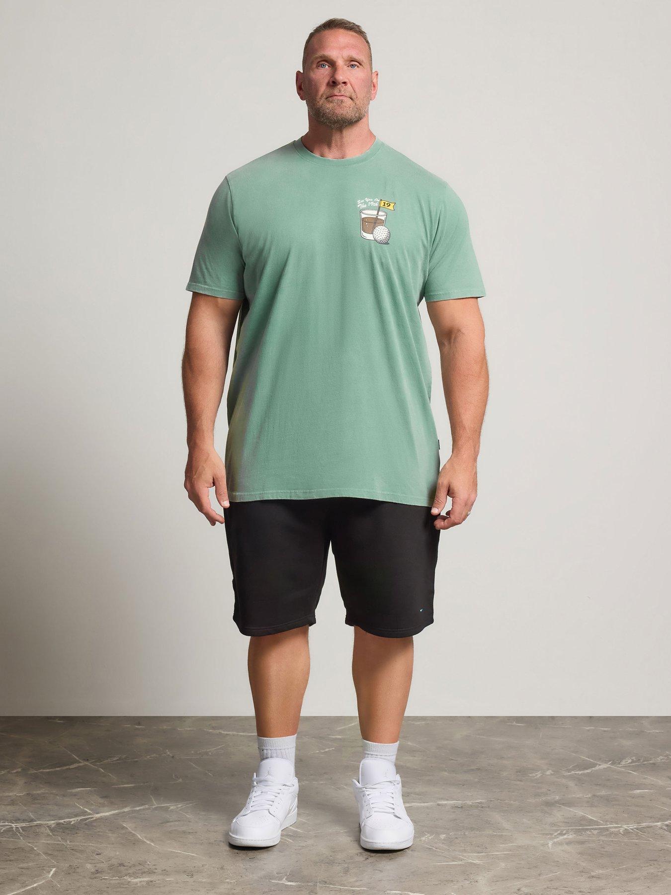 Image 3 of 4 of BadRhino Mens Extra Long Graphic Golf T-Shirt - Green