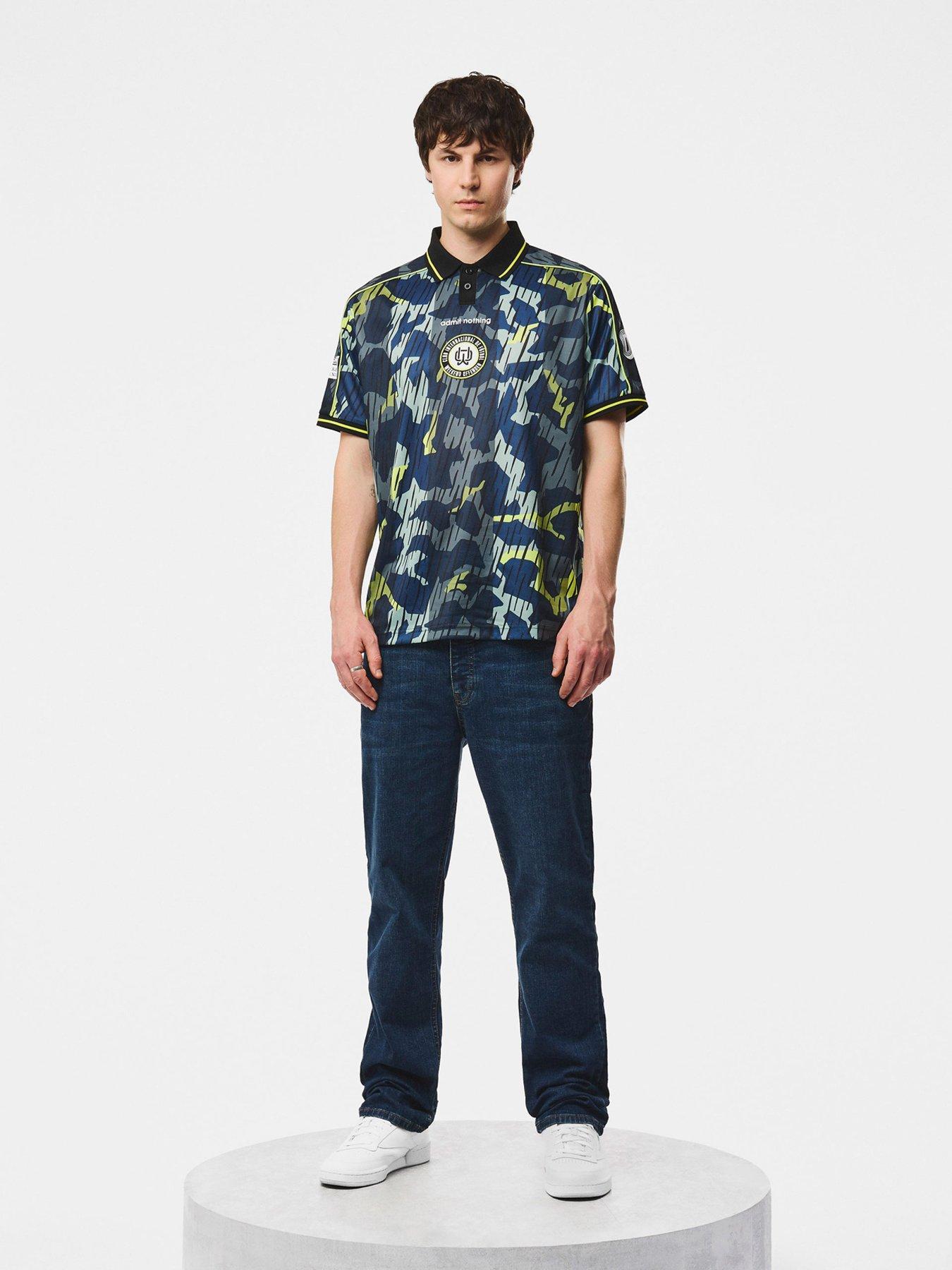 Image 2 of 6 of Weekend Offender Men's Tego Short Sleeve Football Shirt - Green