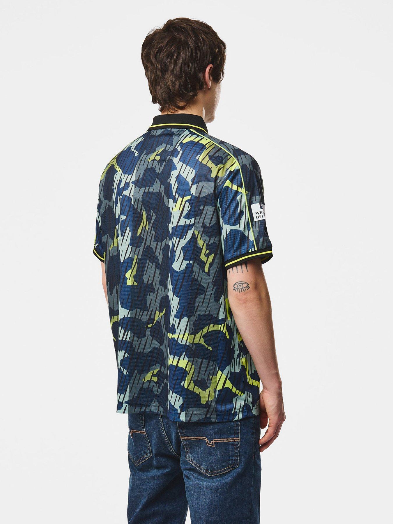 Image 3 of 6 of Weekend Offender Men's Tego Short Sleeve Football Shirt - Green