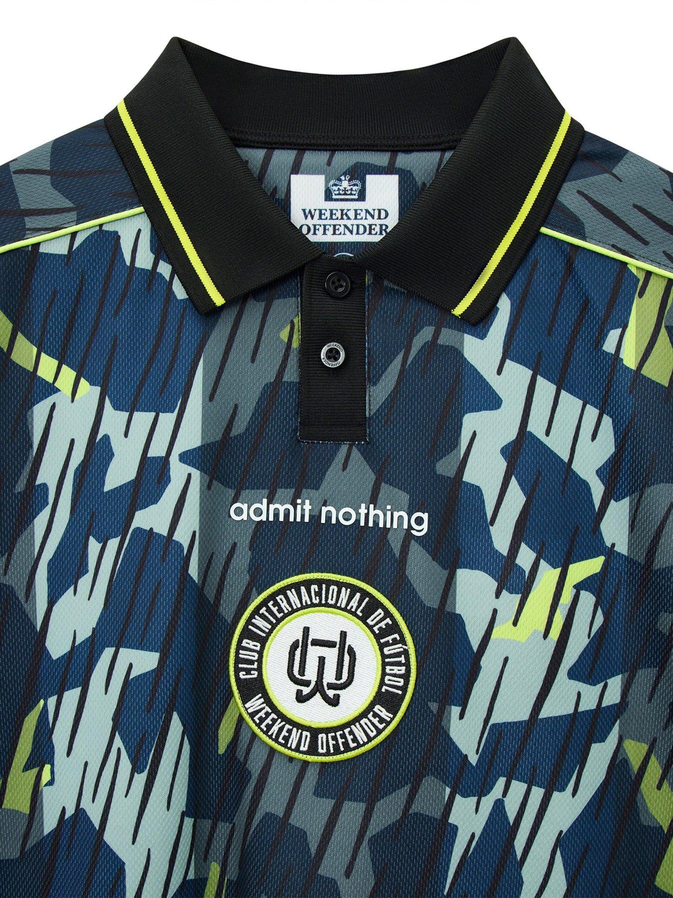 Image 5 of 6 of Weekend Offender Men's Tego Short Sleeve Football Shirt - Green