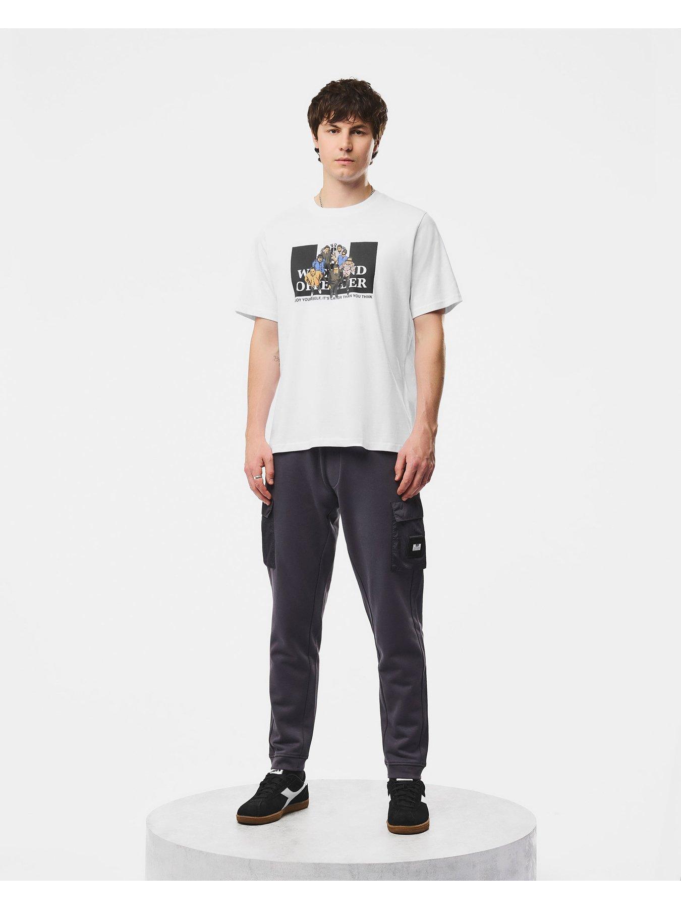 Image 2 of 5 of Weekend Offender Aka Graphic Print Short Sleeve T-Shirt - White