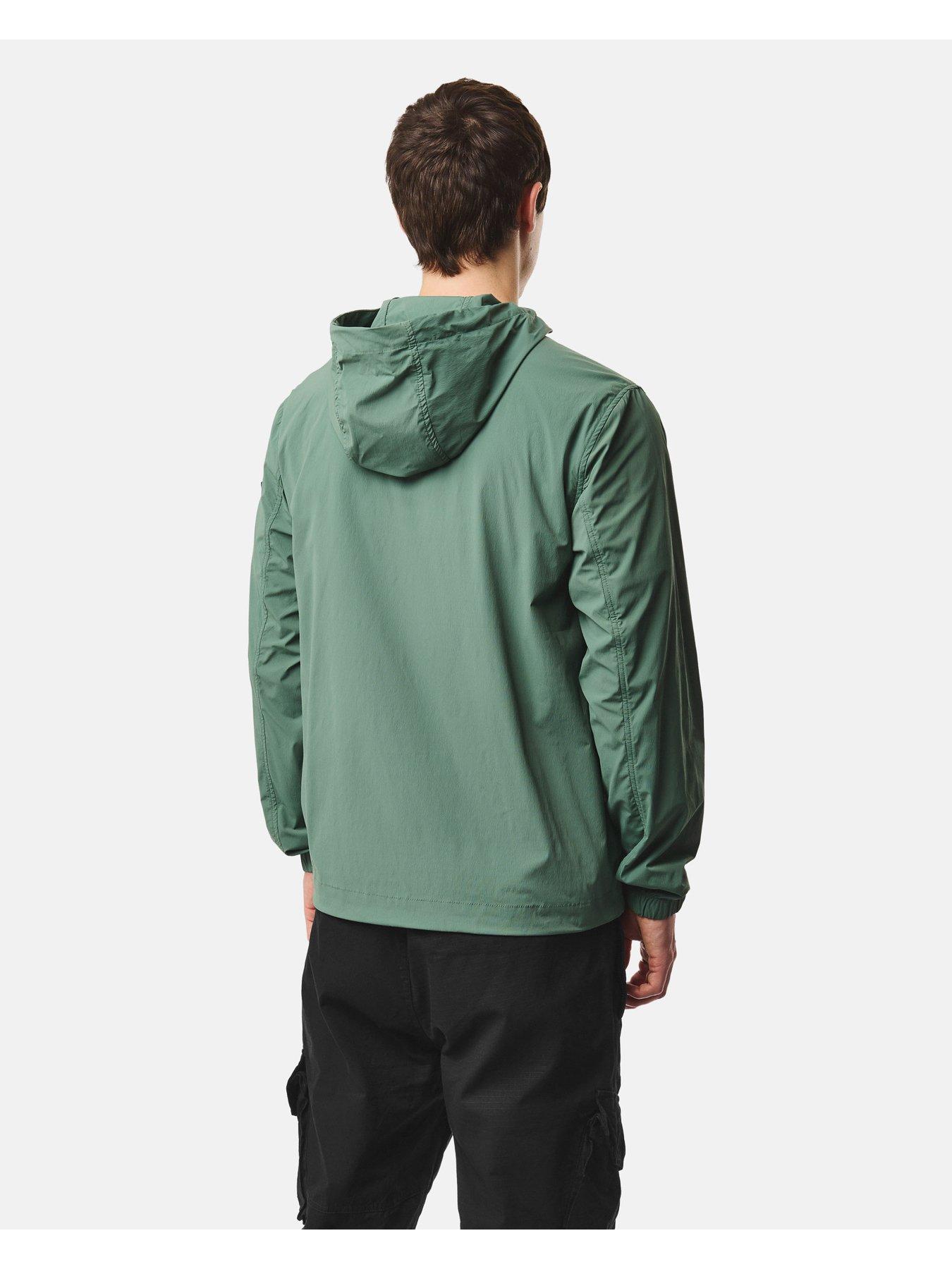 Image 4 of 7 of Weekend Offender Mens Temara Technical Hooded Jacket With Chest Pocket - Green