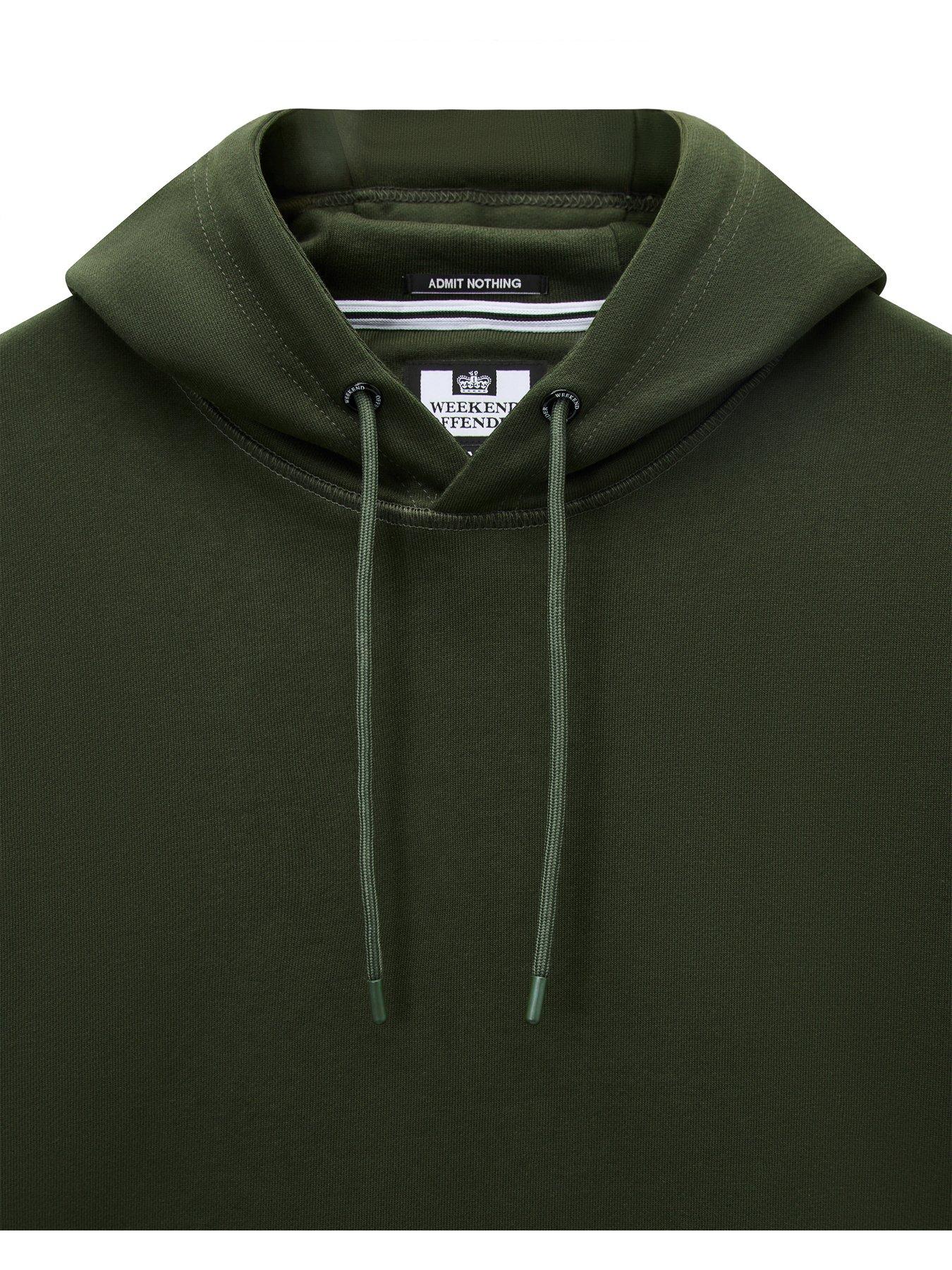 Image 5 of 5 of Weekend Offender Weekend Offender Oulton Pullover Hoodie - Green