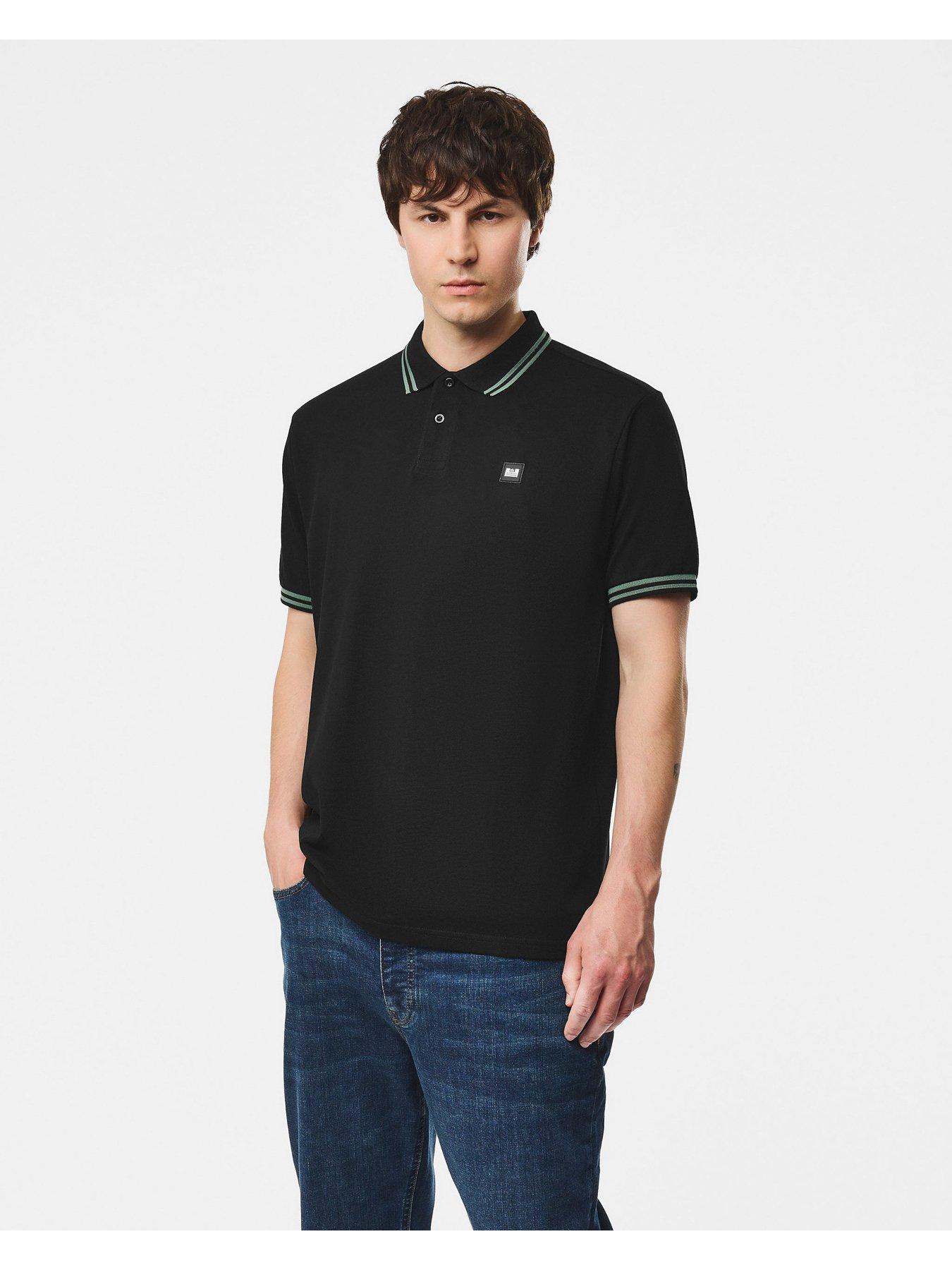 Weekend Offender Levanto Short Sleeve Polo Shirt - Black