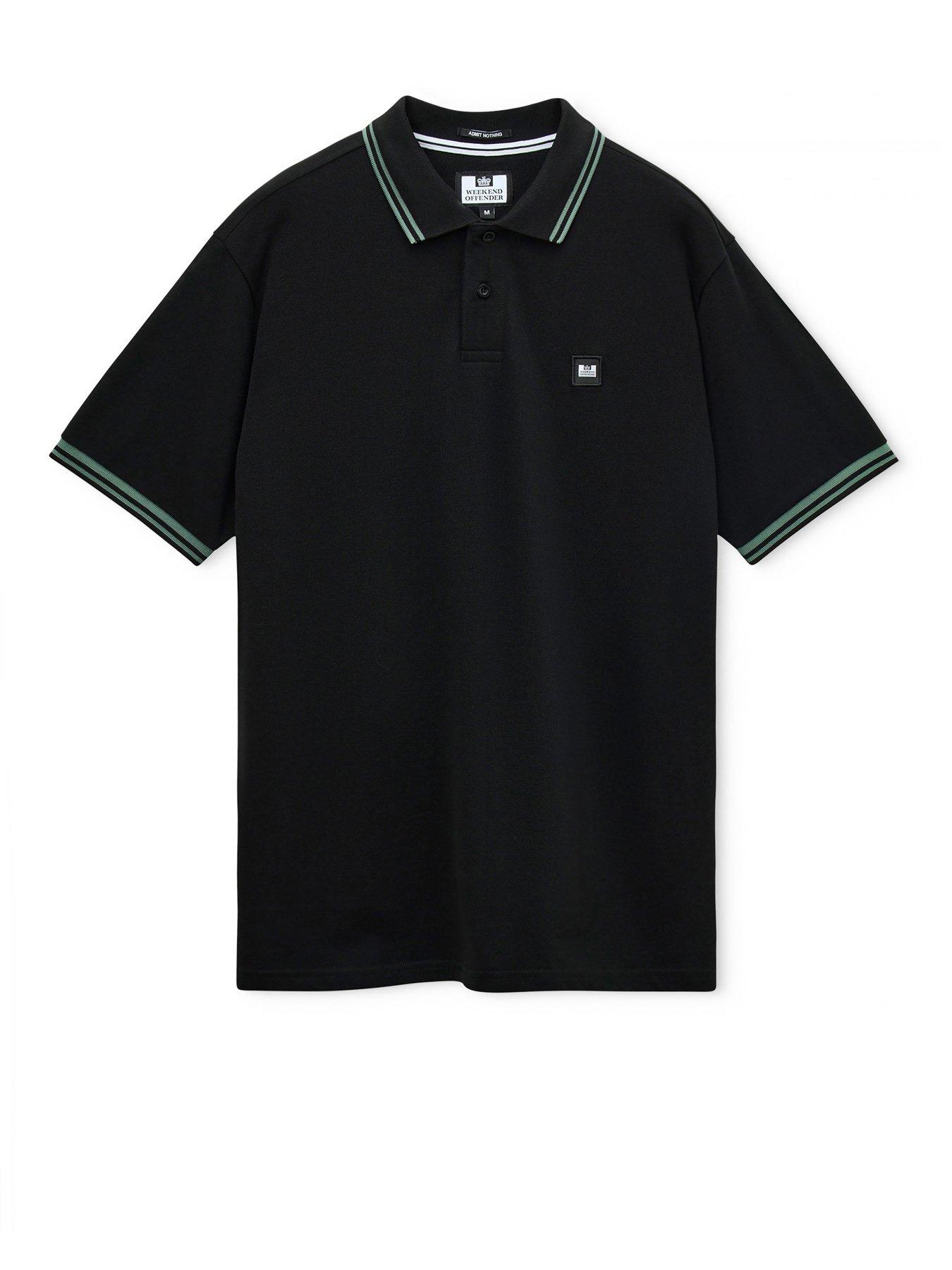Image 5 of 7 of Weekend Offender Levanto Short Sleeve Polo Shirt - Black