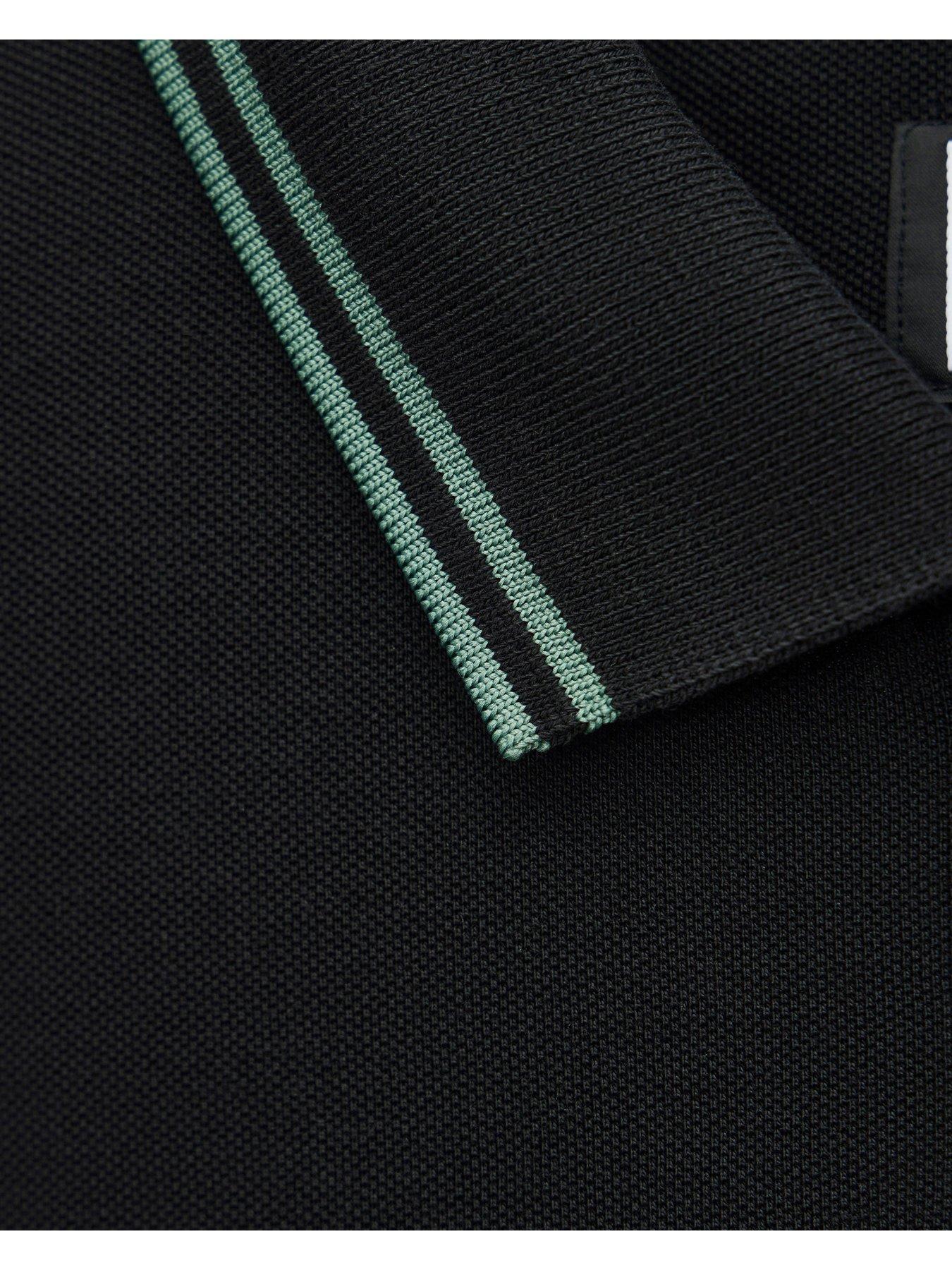 Image 7 of 7 of Weekend Offender Levanto Short Sleeve Polo Shirt - Black