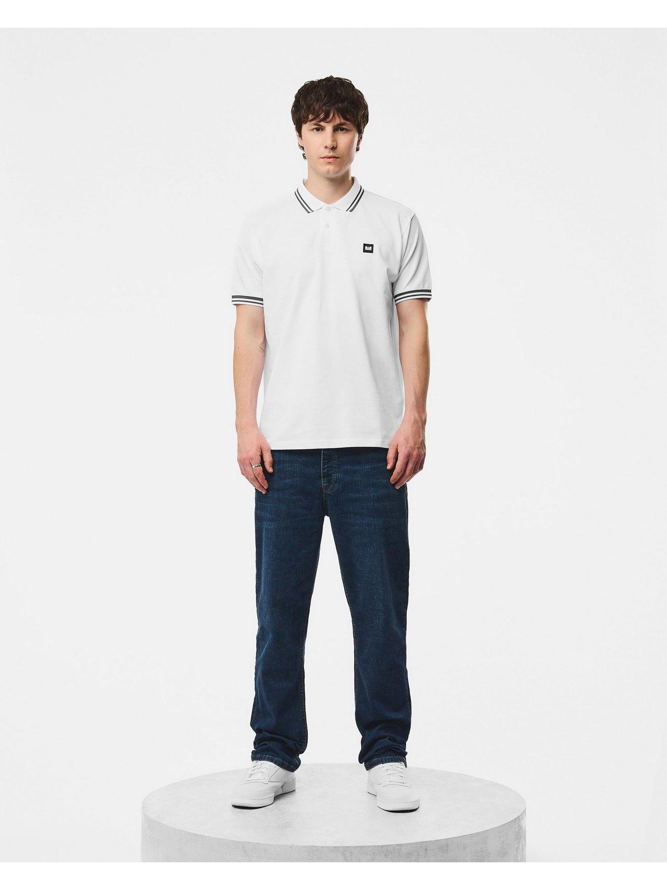Image 3 of 7 of Weekend Offender Levanto Short Sleeve Polo Shirt - White