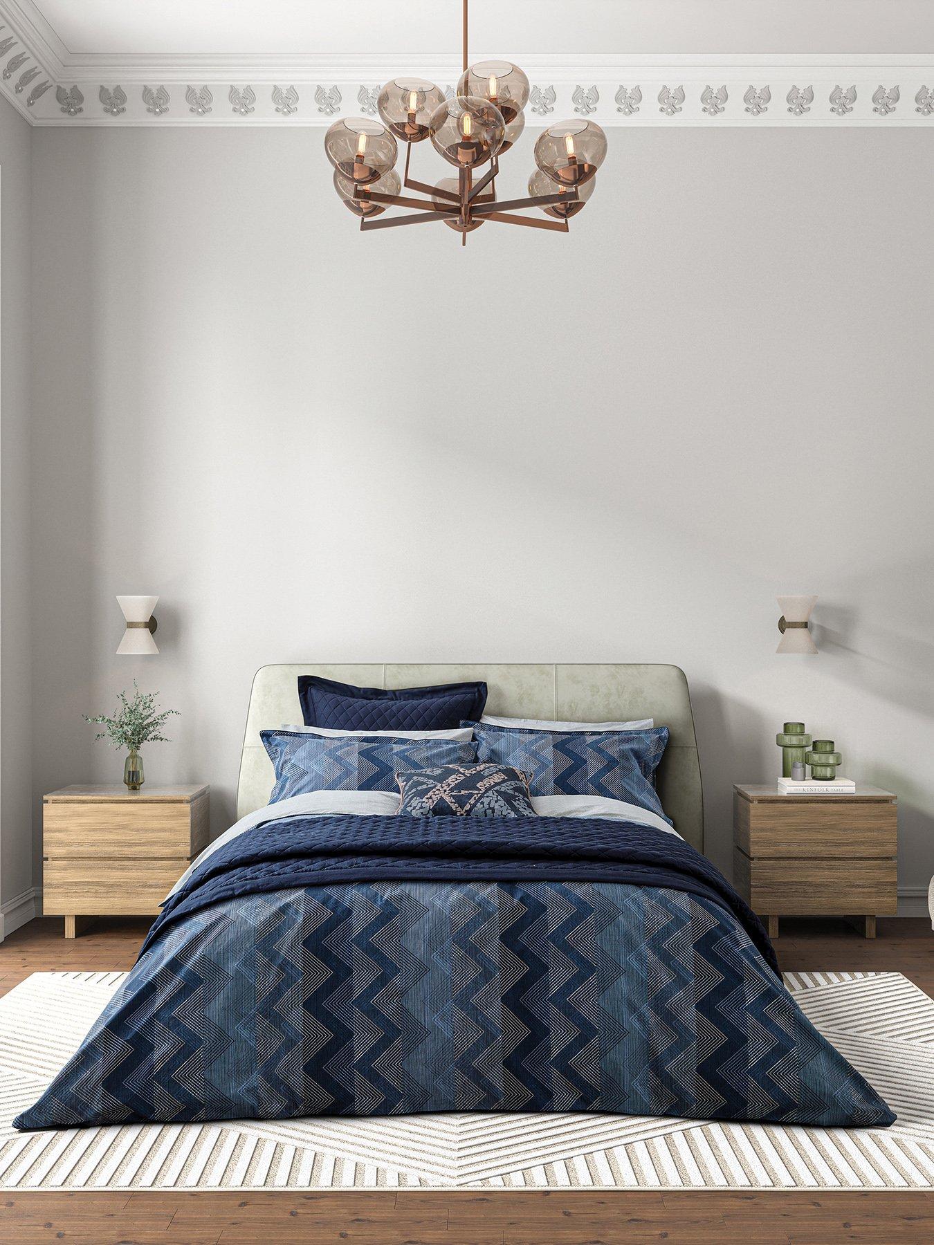 Bedeck of Belfast Sutton Cover Set Denim Blue