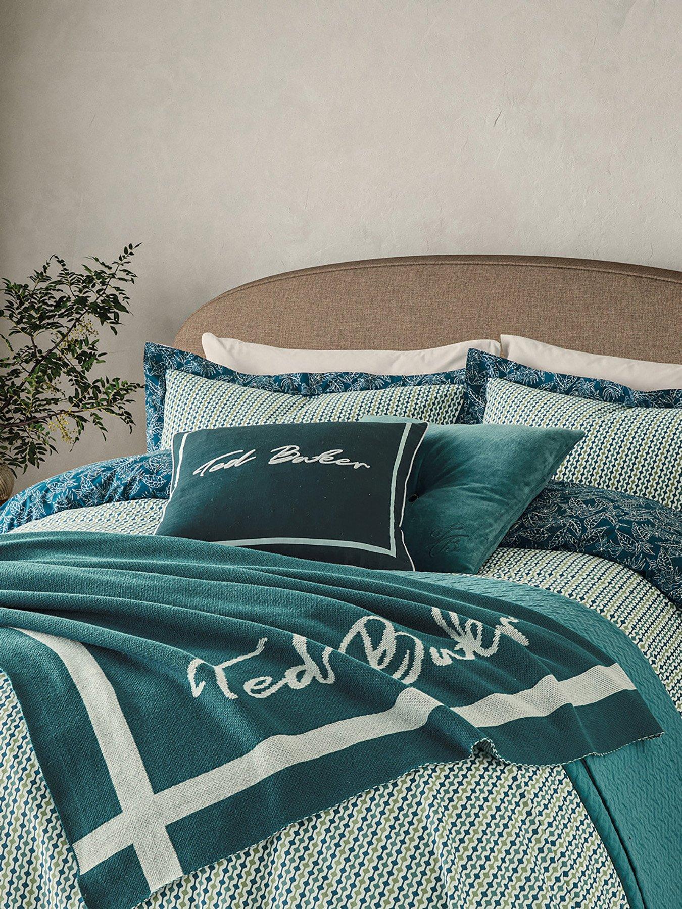 Ted Baker Mado Stripe Cover Set Teal