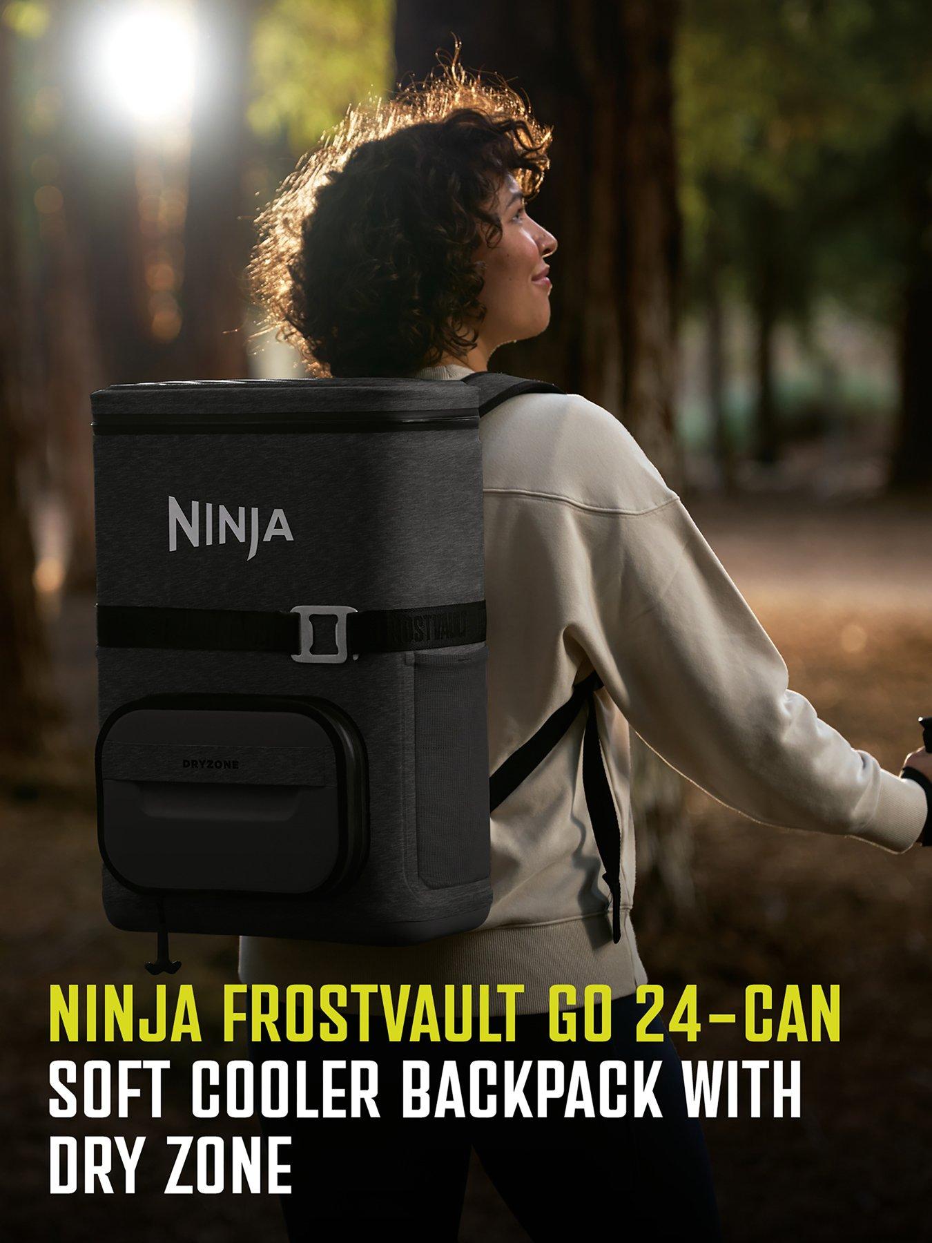 Image 2 of 7 of NINJA Ninja FrostVault Go 17 litre 24-Can Backpack Soft Cooler - Charcoal Grey