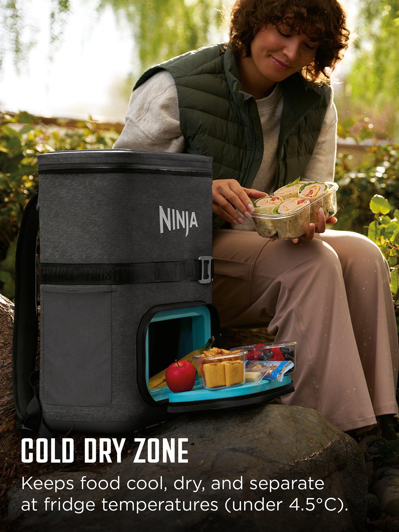 Image 3 of 7 of NINJA Ninja FrostVault Go 17 litre 24-Can Backpack Soft Cooler - Charcoal Grey