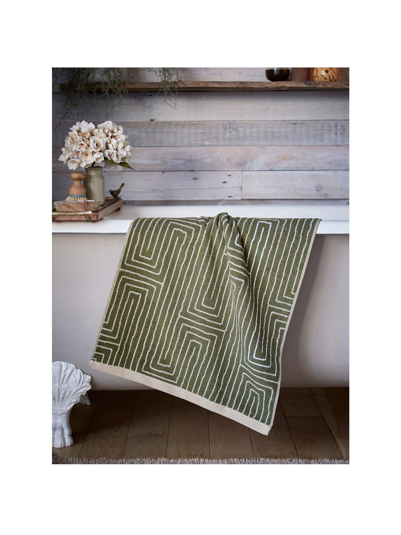 Image 2 of 2 of Abigail Ahern Barton Check 50X70 Bath Mat Forest