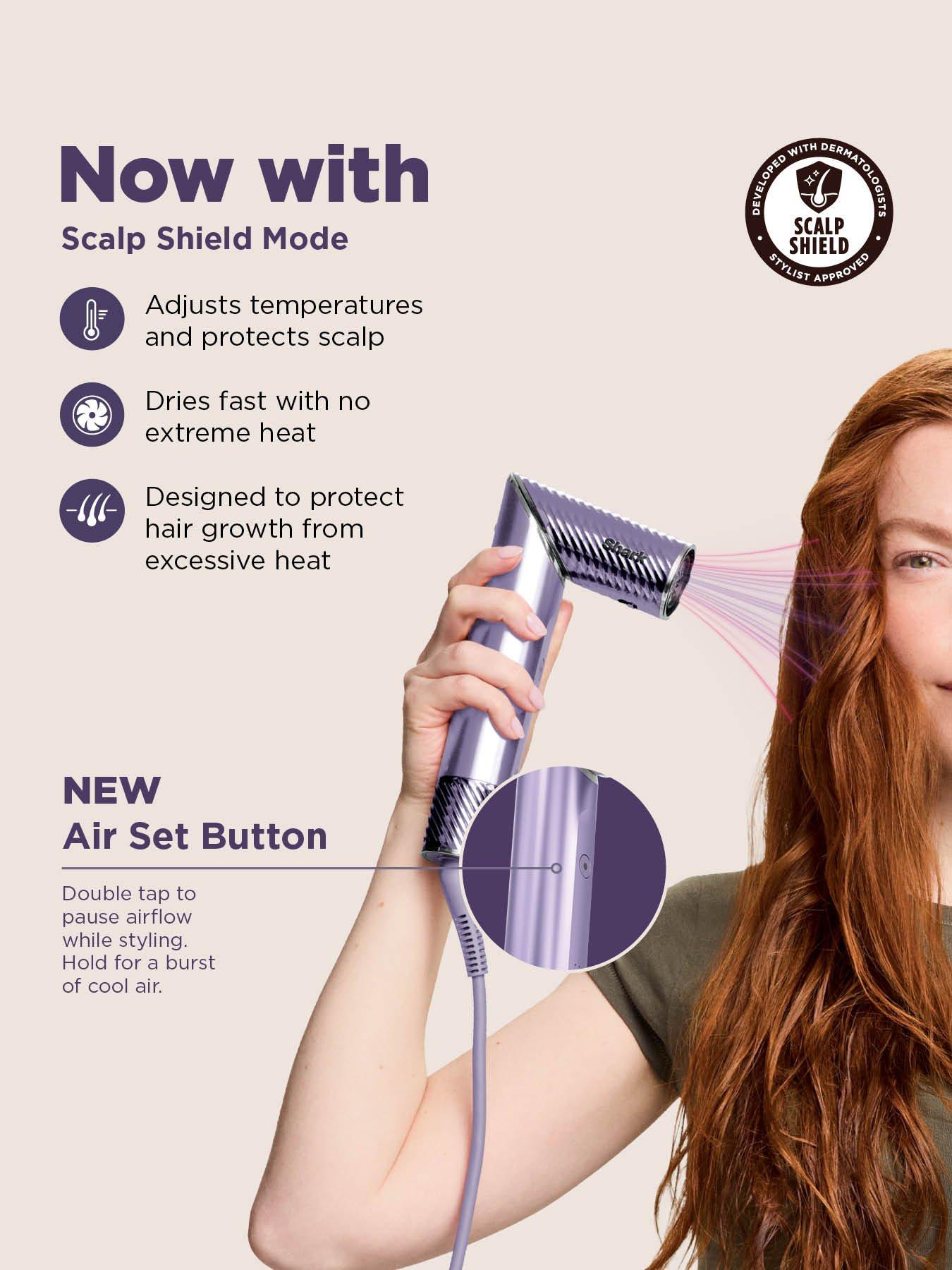 Image 5 of 8 of Shark FlexStyle Next Gen lonCurl Air Styler &amp; Hair Dryer, 4-in-1 - Lilac HD840UKPU