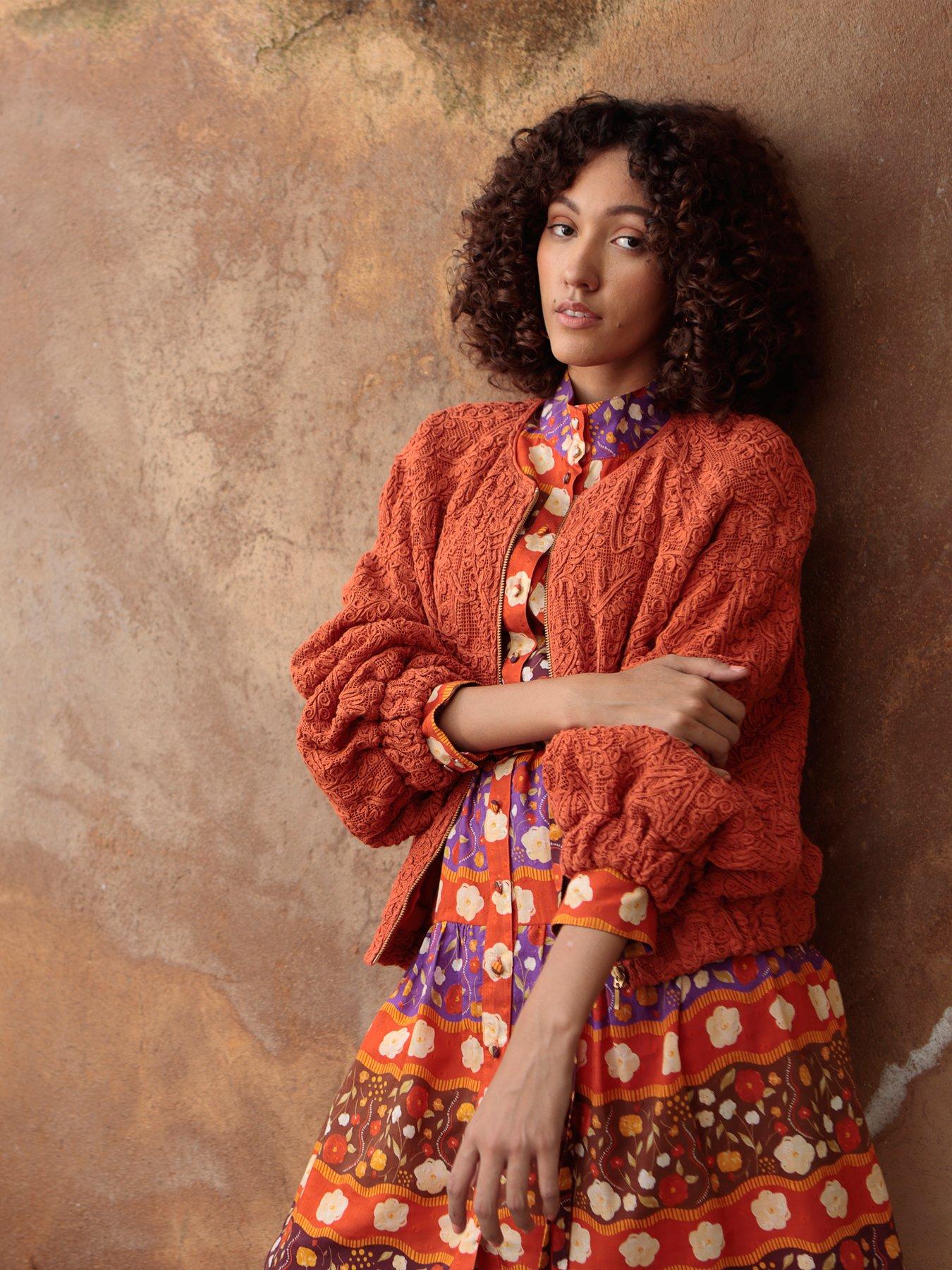 Image 2 of 5 of Emily Lovelock EMELIA EMBROIDERED JACKET