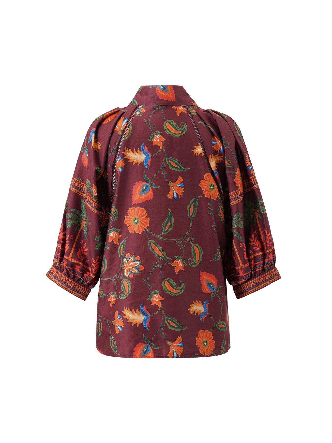 Image 4 of 4 of Emily Lovelock ALISHA PRINT BLOUSE