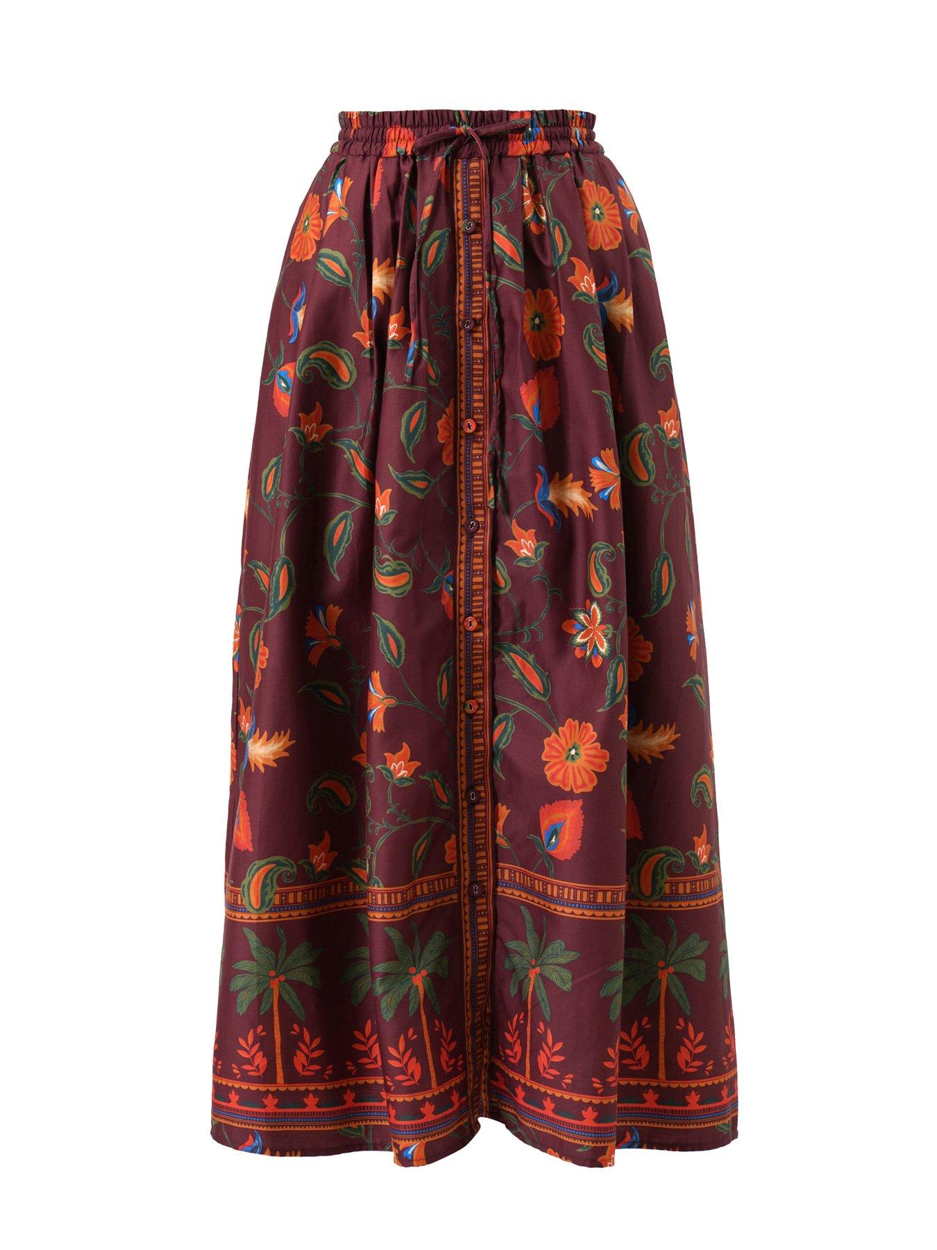 Image 4 of 4 of Emily Lovelock BERNIE PRINT SKIRT