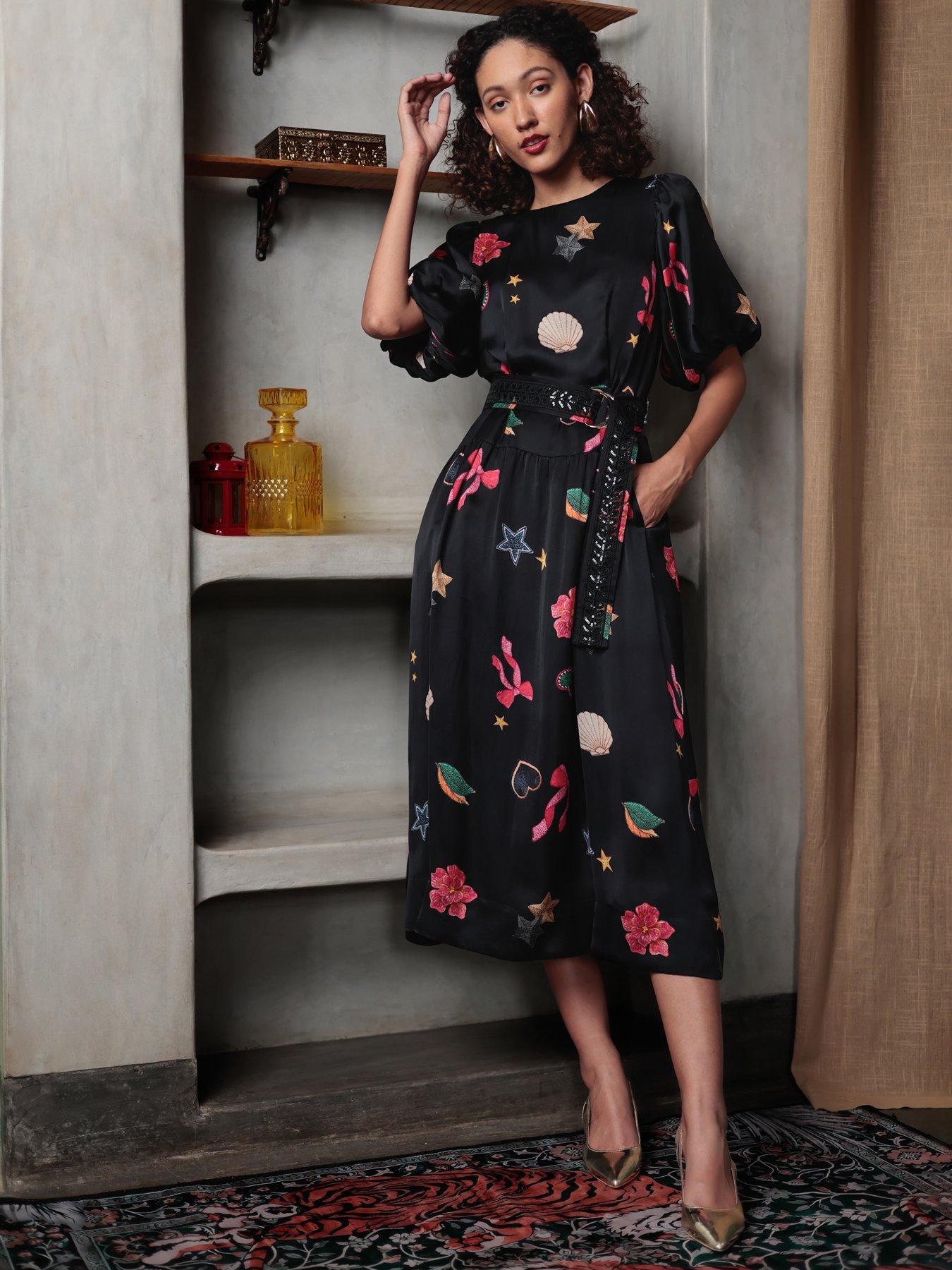Image 5 of 5 of Emily Lovelock CHRISTINA PRINT DRESS