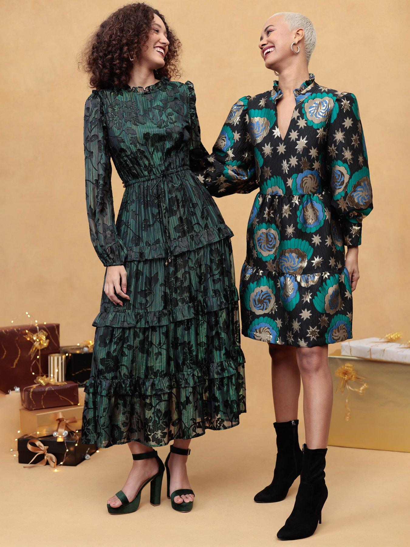 Image 2 of 5 of Emily Lovelock STELLA JACQUARD DRESS