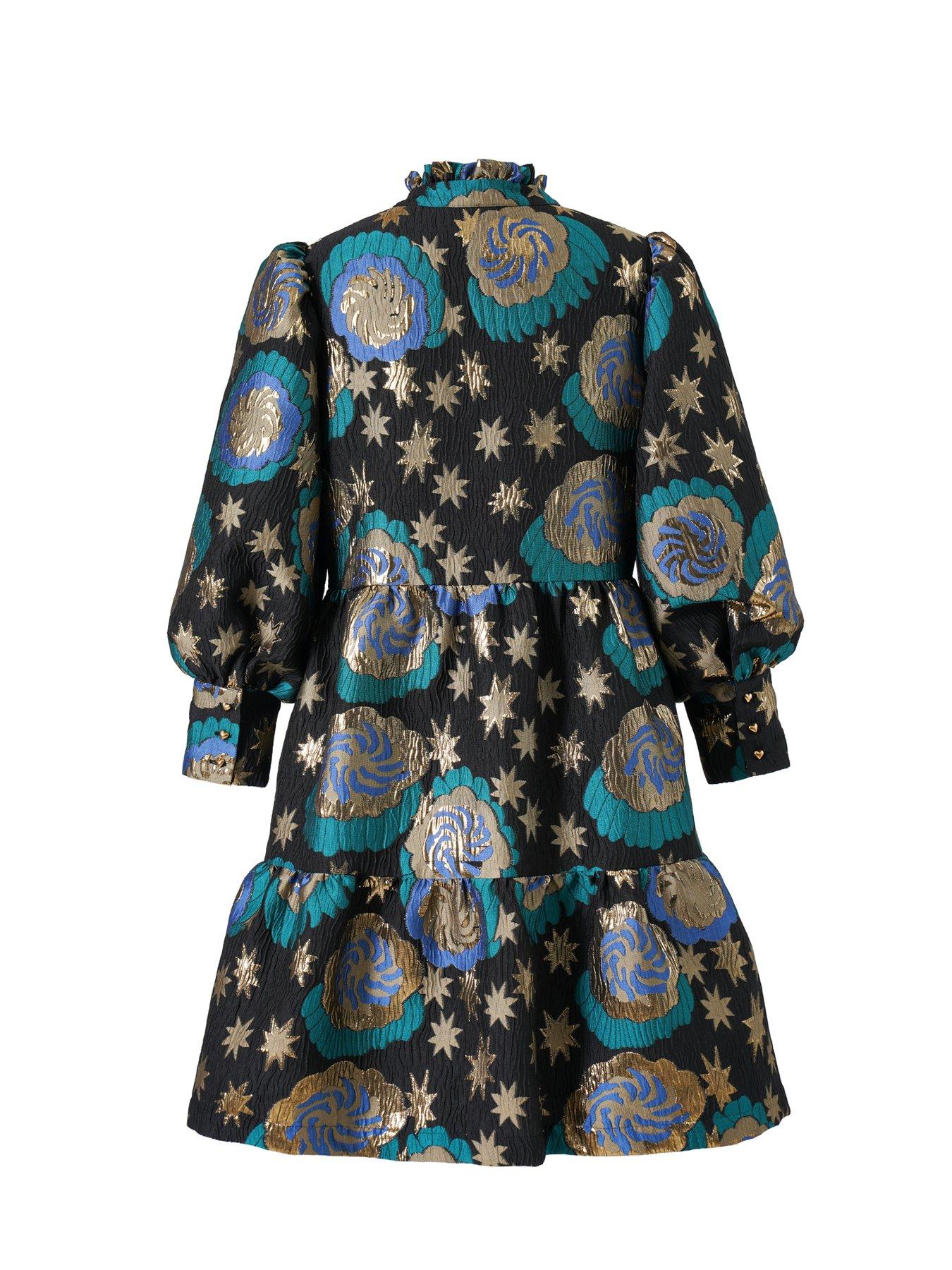 Image 4 of 5 of Emily Lovelock STELLA JACQUARD DRESS
