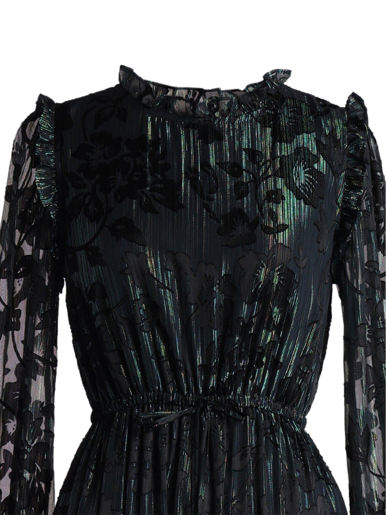 Image 3 of 5 of Emily Lovelock MAXINE LUREX JACQUARD DRESS