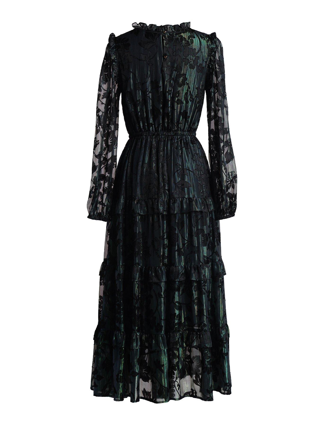 Image 4 of 5 of Emily Lovelock MAXINE LUREX JACQUARD DRESS