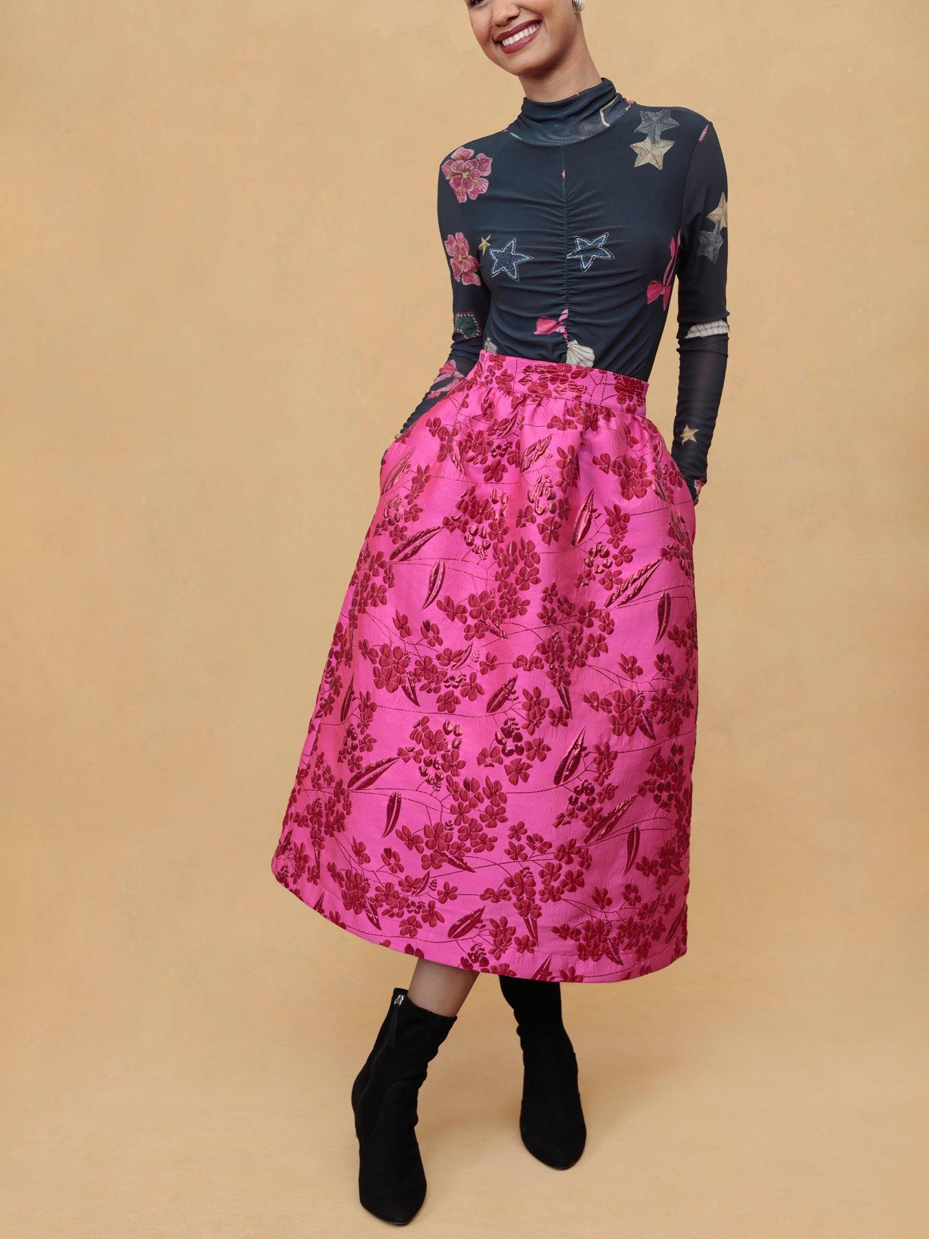 Emily Lovelock IRIS MESH PRINT BLOUSE
