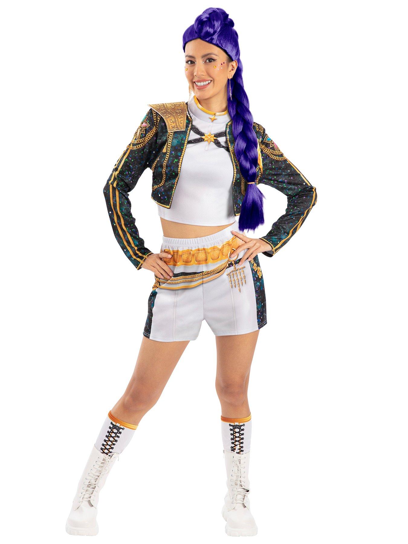 K-Pop Demon Hunters K-Pop Rumi Golden Adult Costume And Wig in One Colour