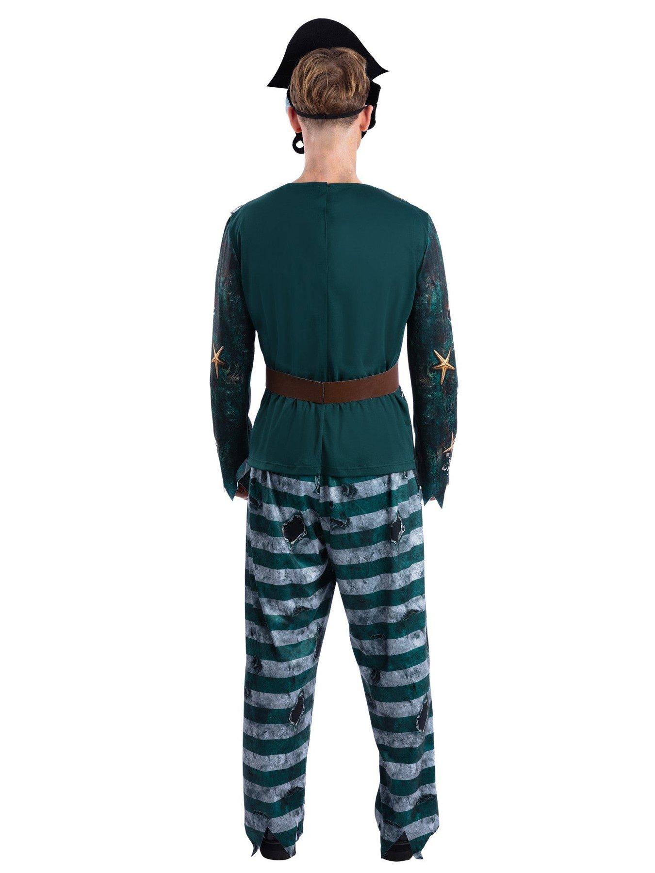 Image 2 of 4 of Mens Skeleton Pirate Captain Costume