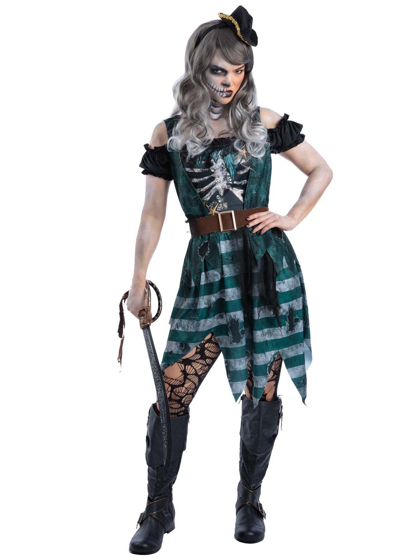 Ladies Skeleton Pirate Buccaneer Costume