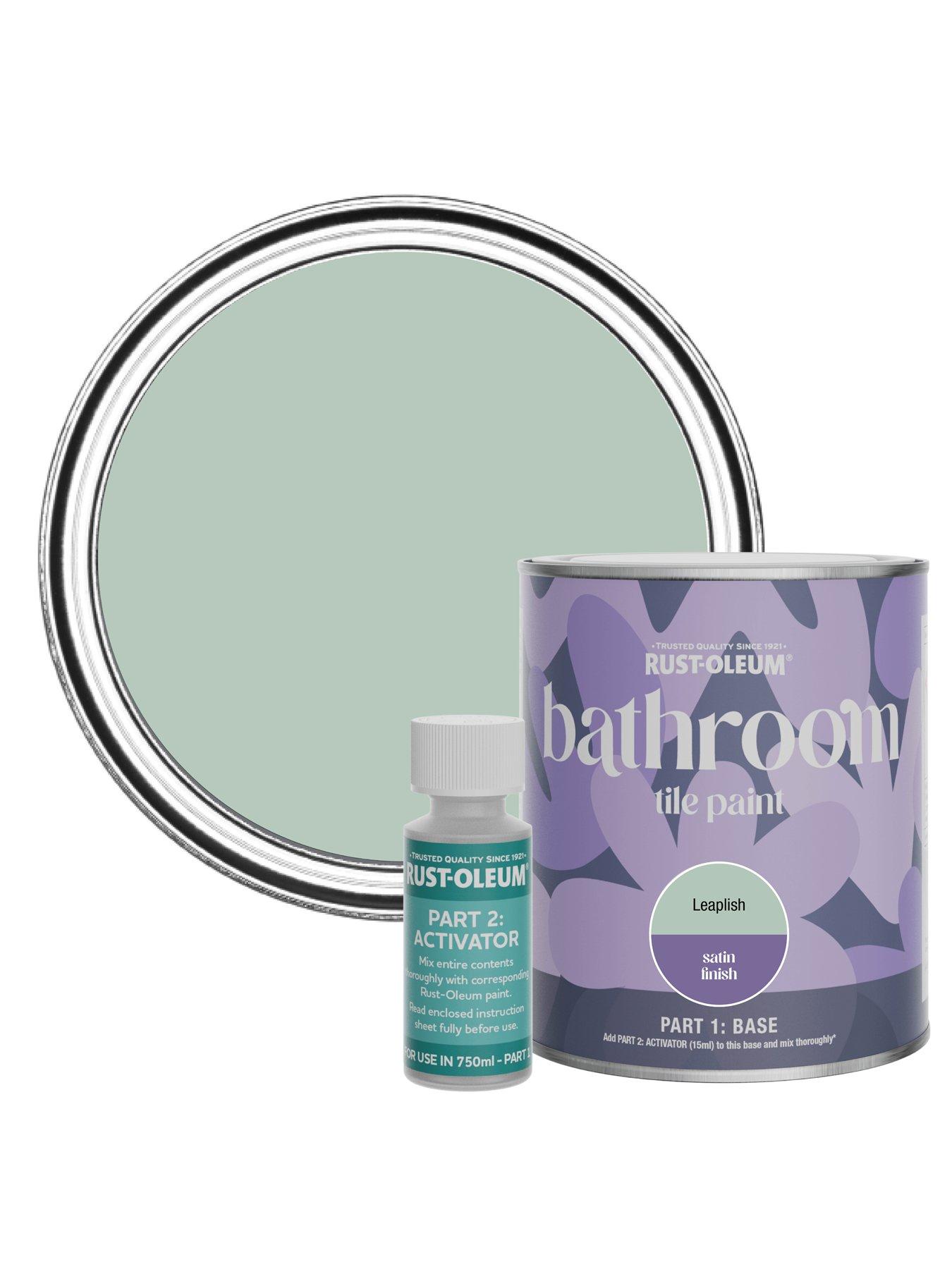 Image 1 of 7 of Rust-Oleum Bathroom Tile Paint&nbsp;Satin Finish -&nbsp;Leaplish 750ML