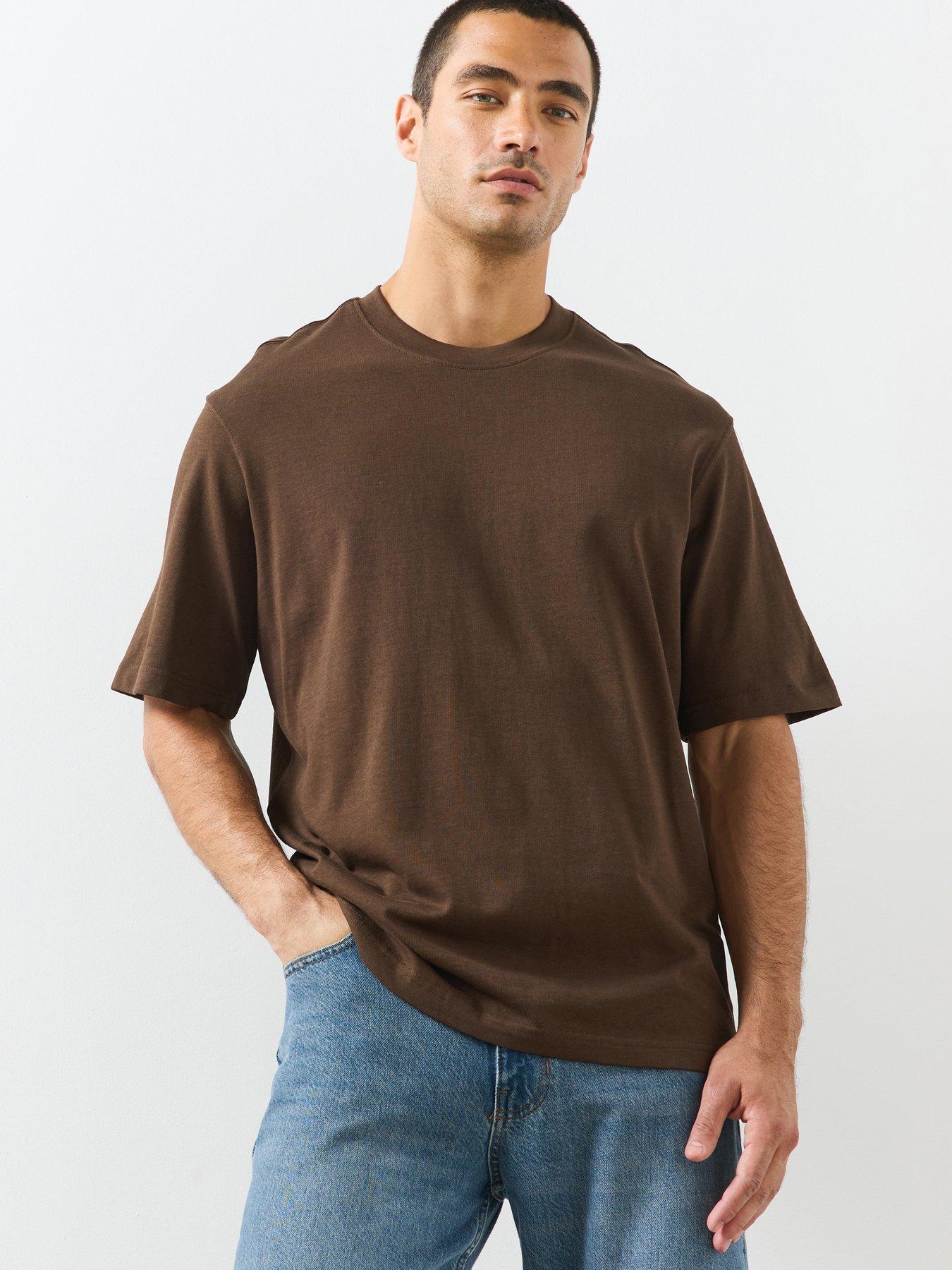 Mango Relaxed Fit T-Shirt - Brown