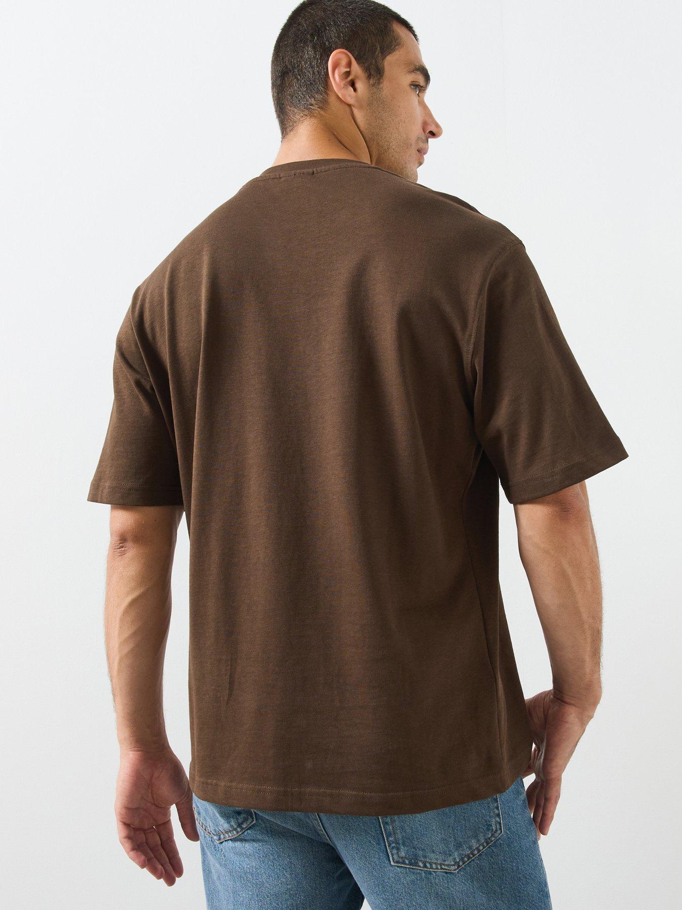 Image 2 of 6 of Mango Relaxed Fit T-Shirt - Brown