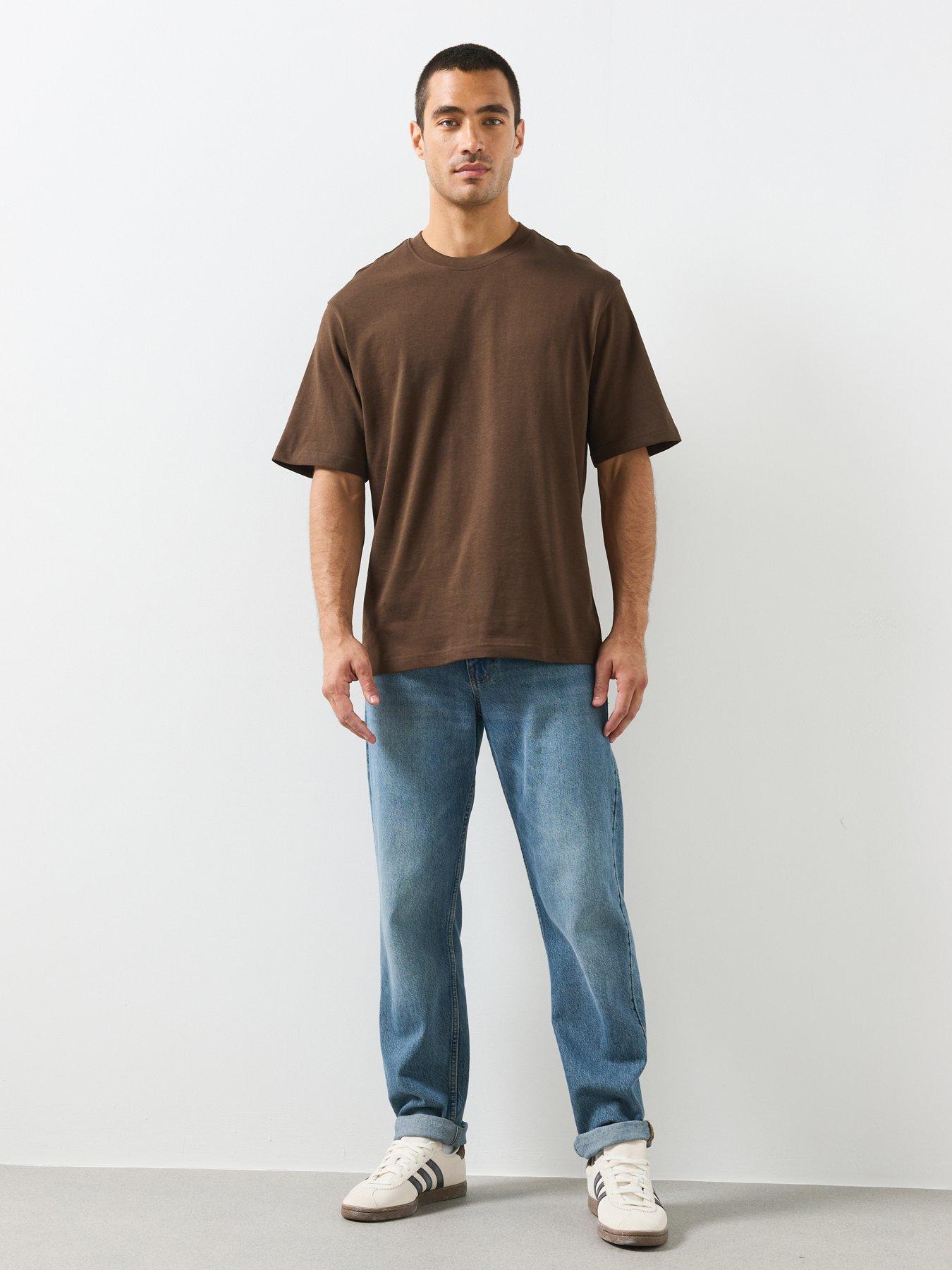 Image 3 of 6 of Mango Relaxed Fit T-Shirt - Brown