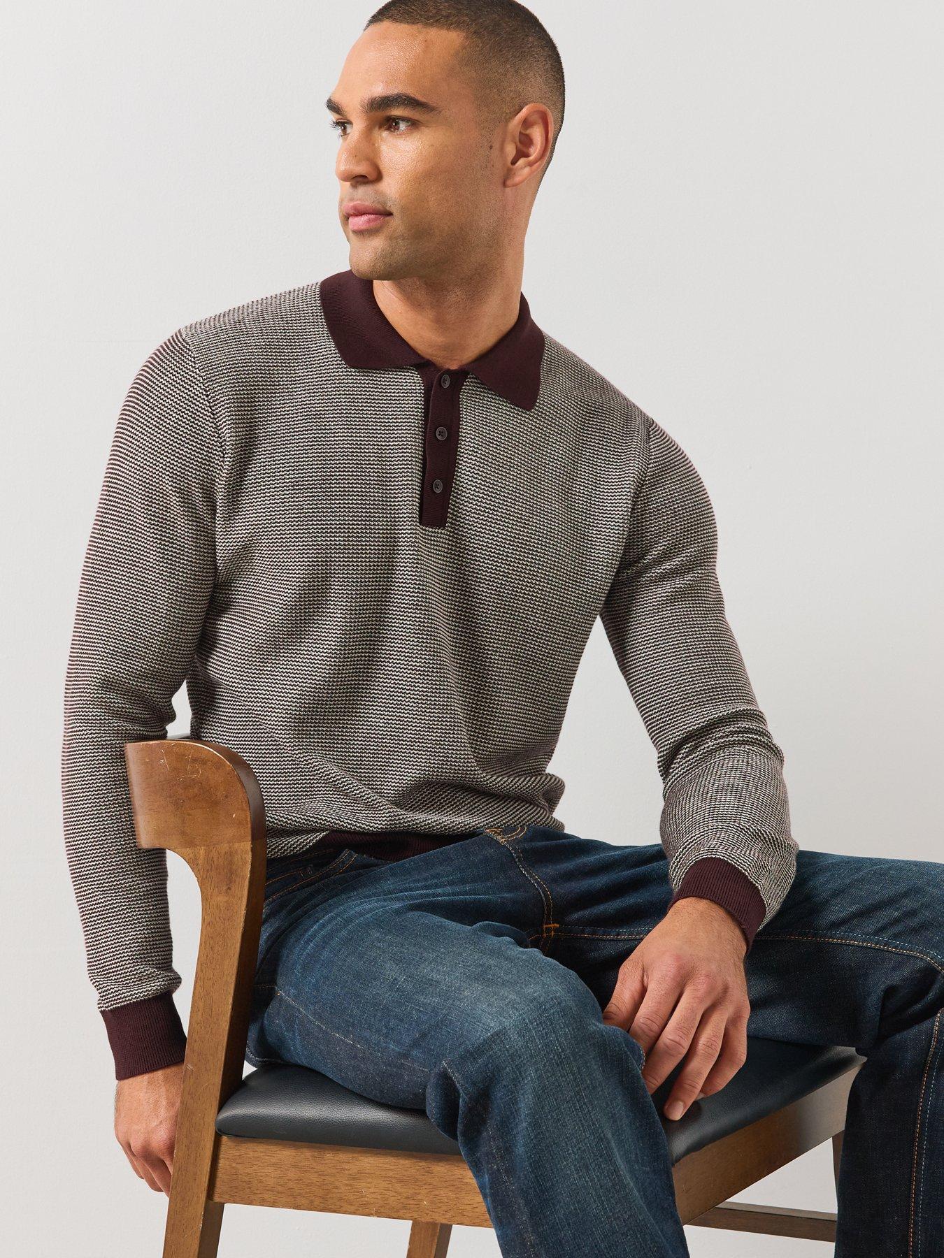 Image 4 of 7 of Mango Mango Mapu Long Sleeve Polo Shirt