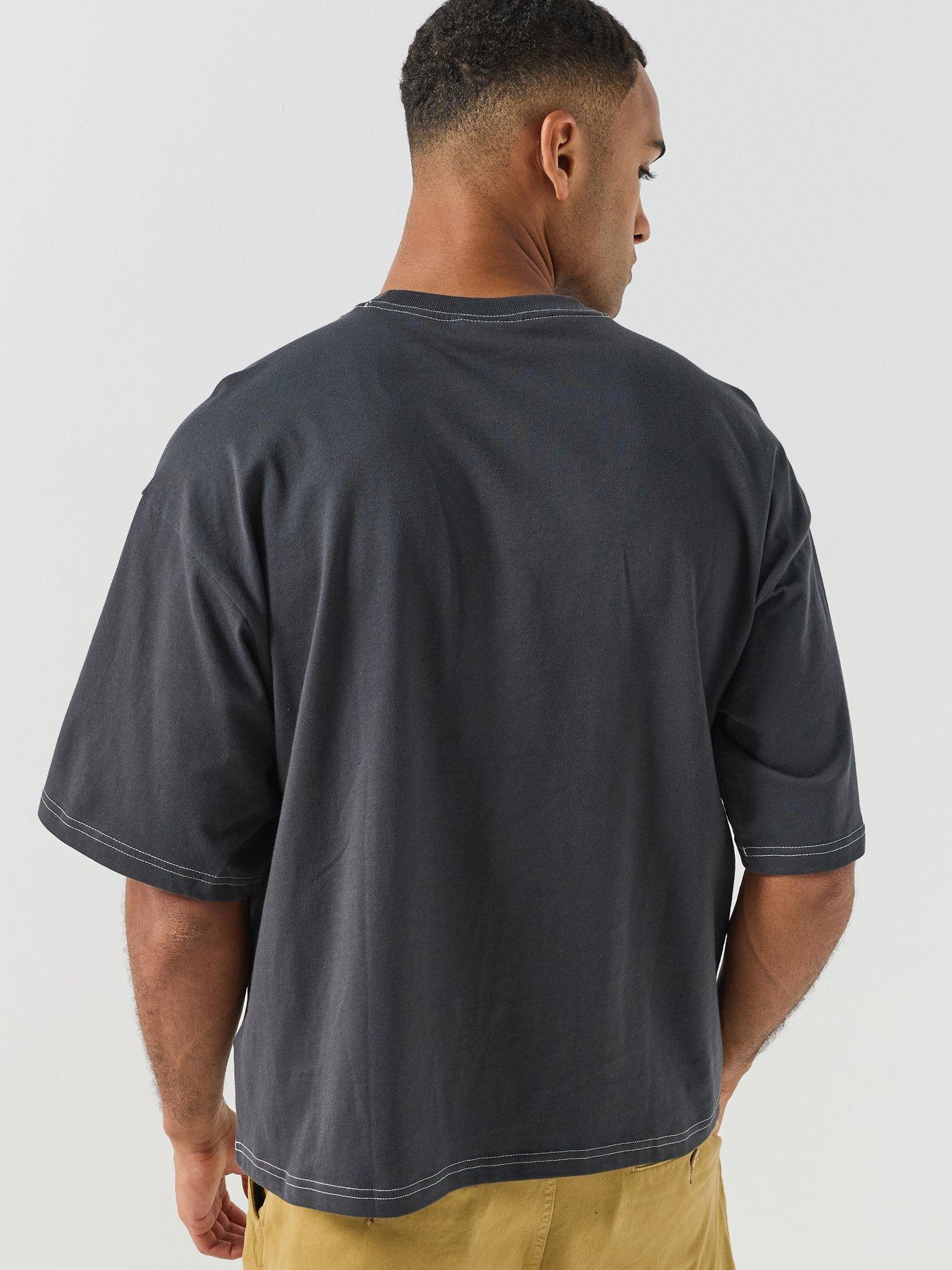 Image 2 of 6 of adidas Originals Mens Contrast Oversized Tee - Grey