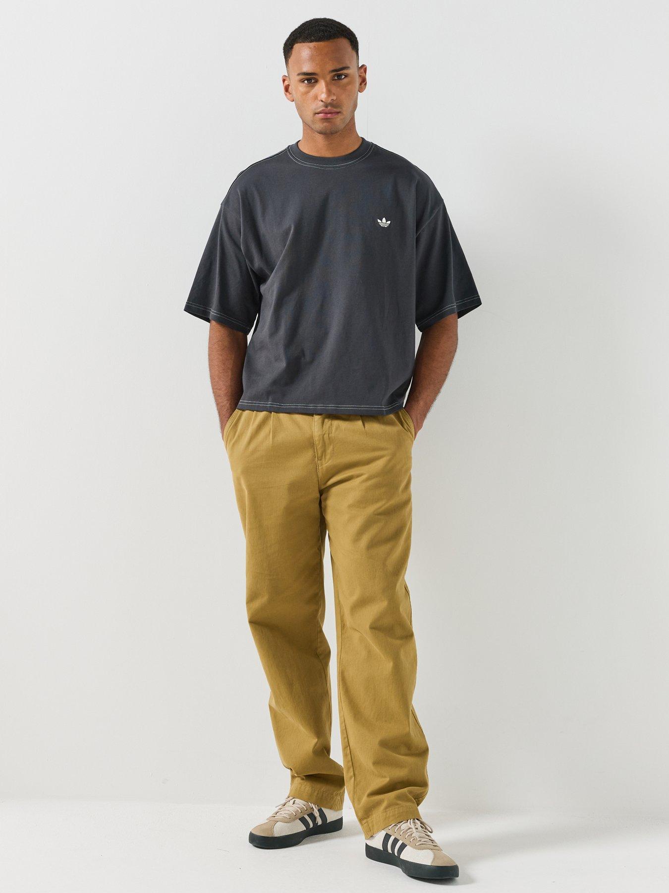Image 3 of 6 of adidas Originals Mens Contrast Oversized Tee - Grey