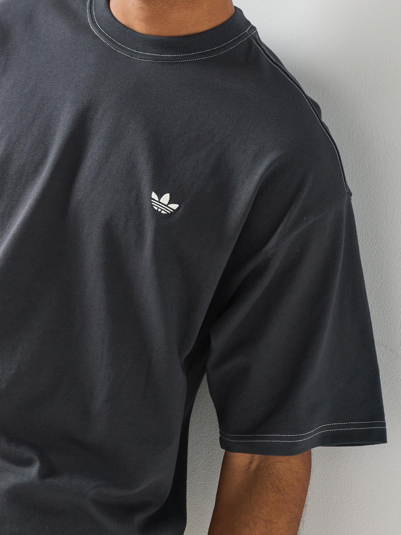 Image 6 of 6 of adidas Originals Mens Contrast Oversized Tee - Grey