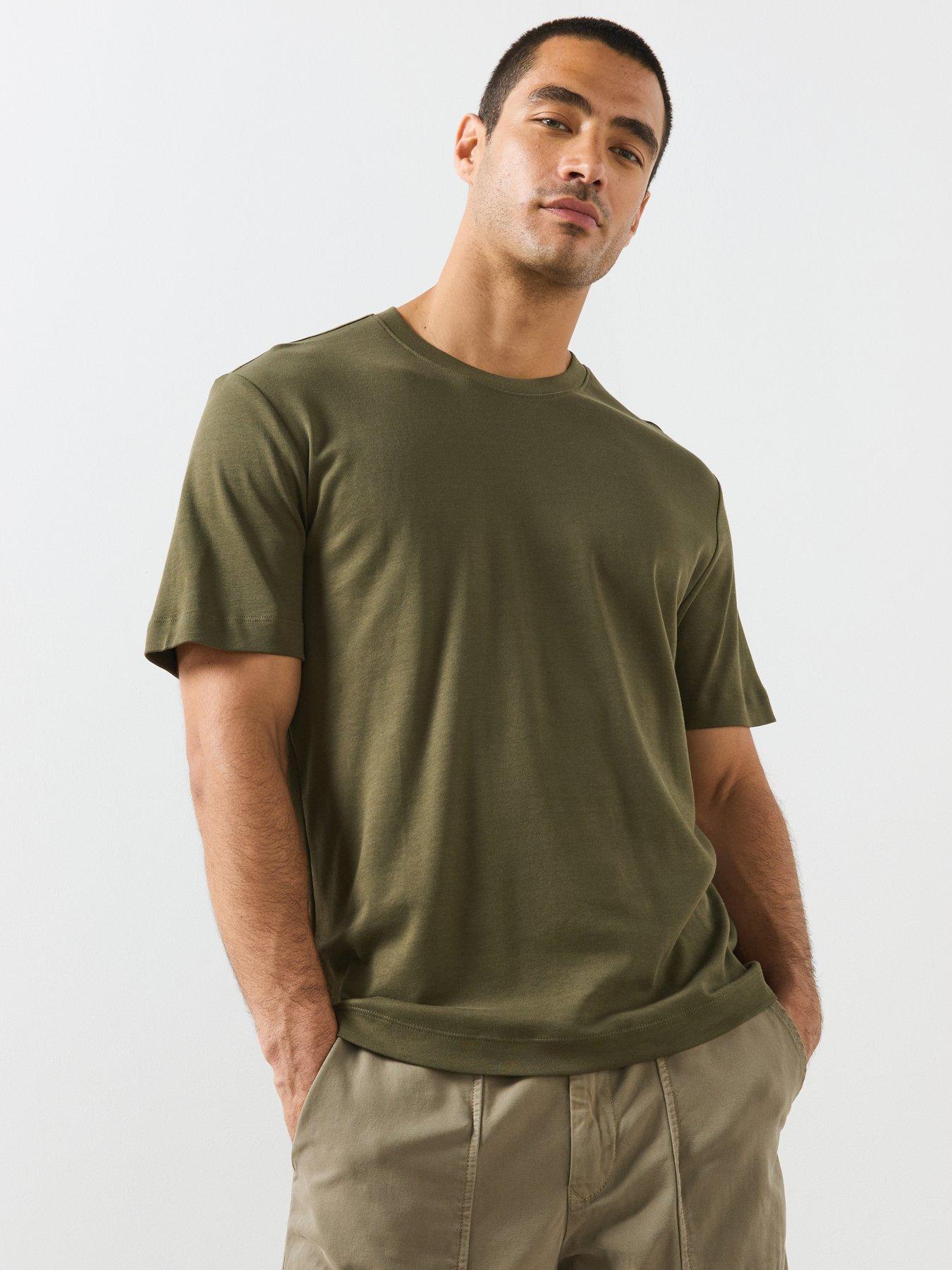Image 1 of 6 of Mango Regular Fit T-Shirt - Green