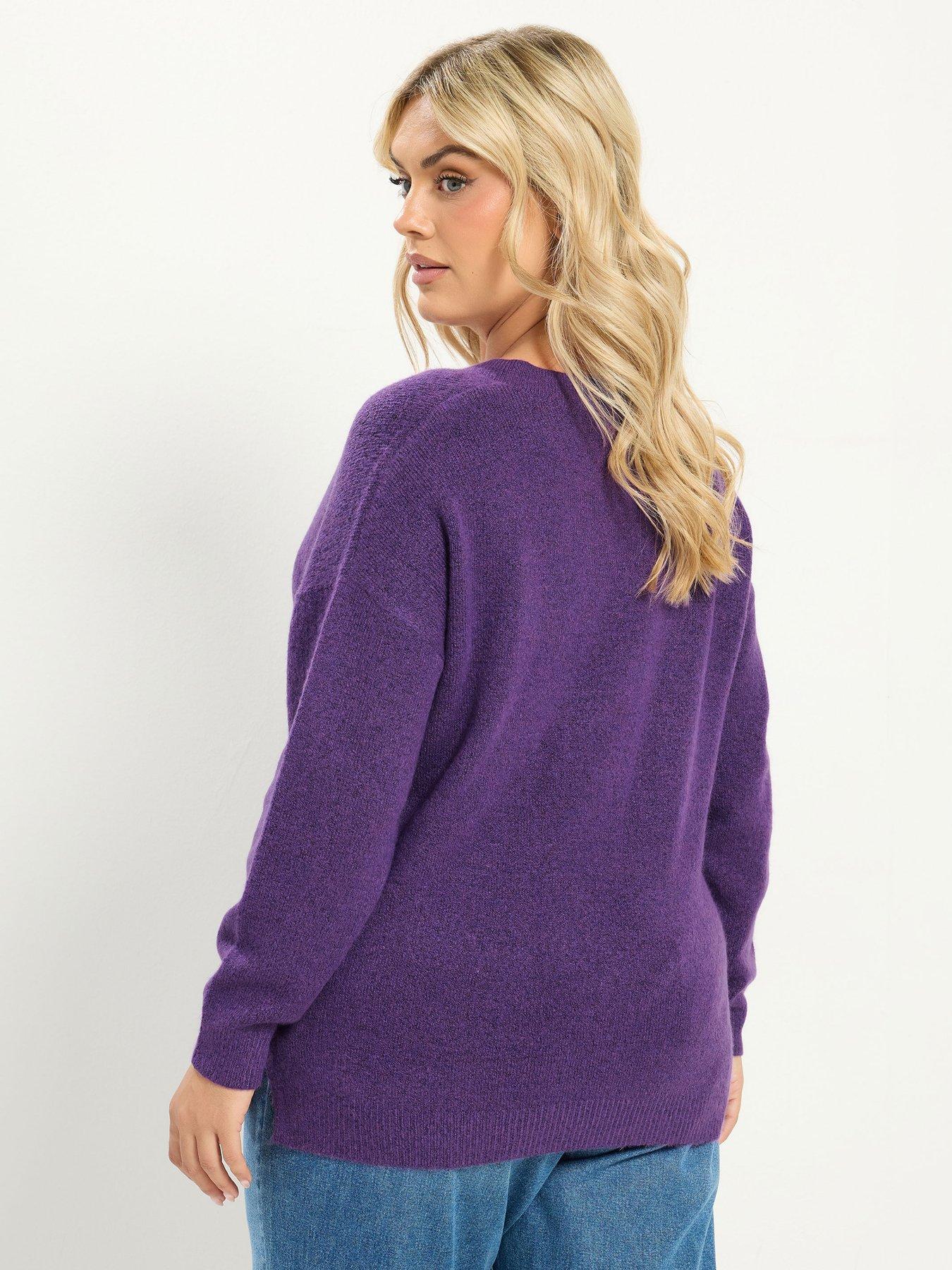 Image 2 of 4 of Yours Curve V Neck Soft Touch Jumper
