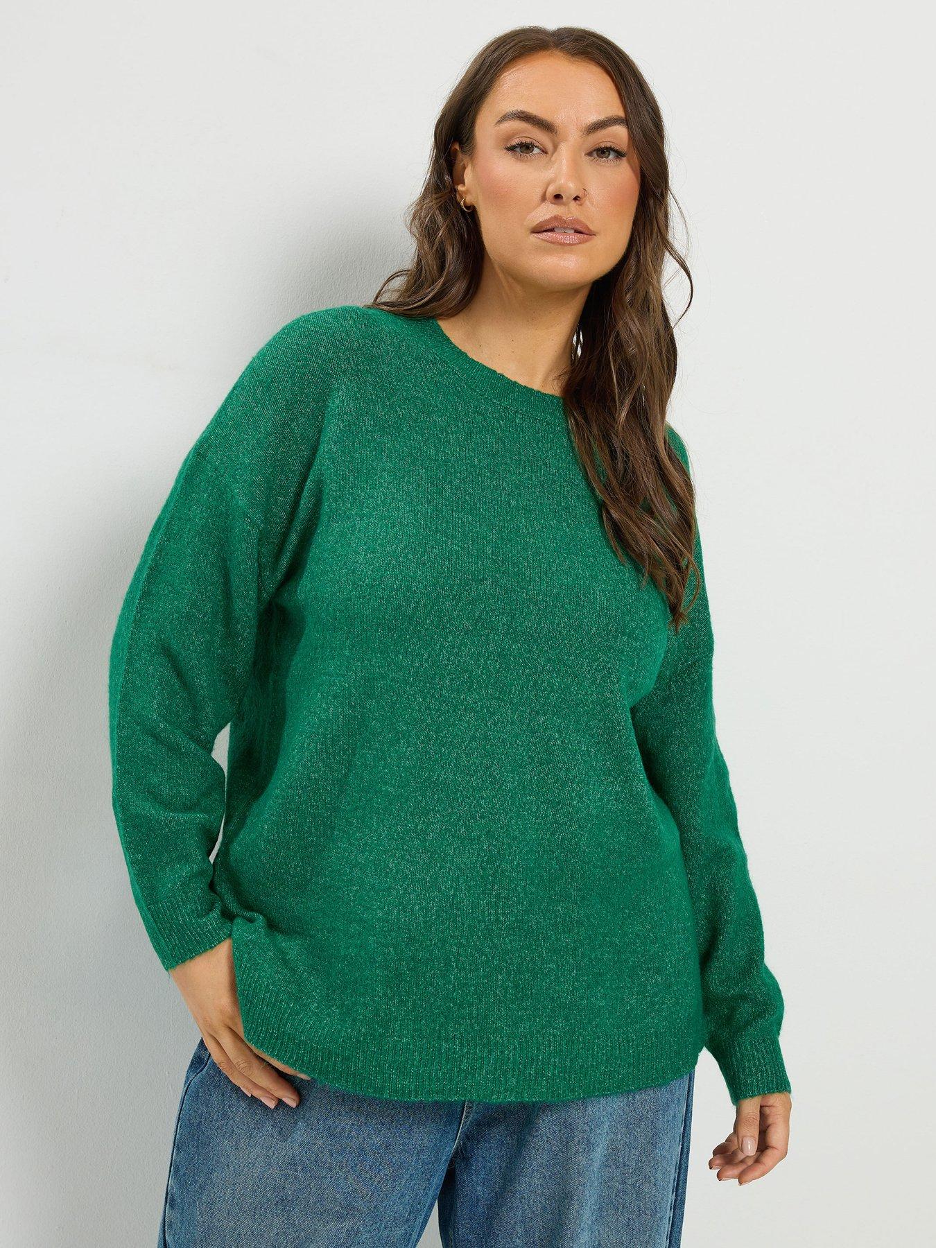 Image 1 of 4 of Yours Curve Crew Neck Soft Touch Jumper