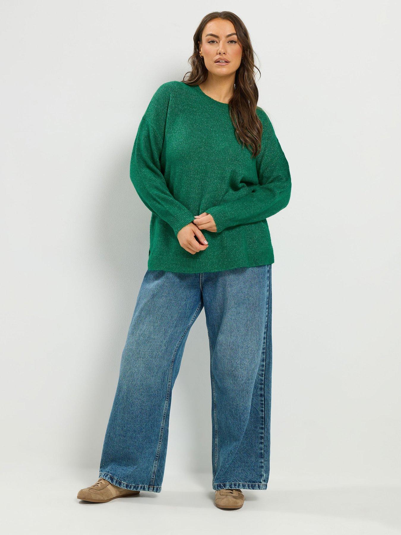 Image 3 of 4 of Yours Curve Crew Neck Soft Touch Jumper