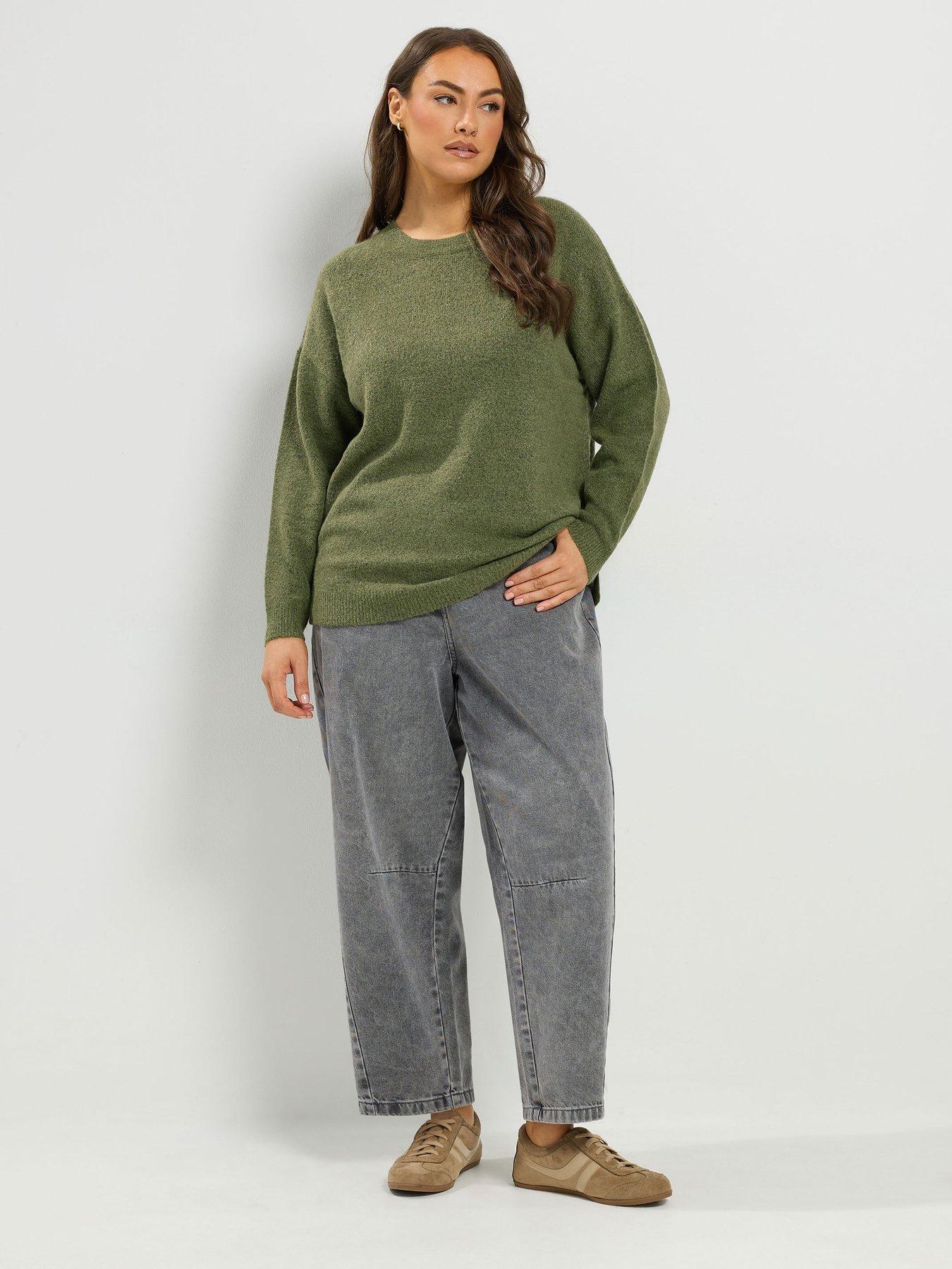 Image 3 of 4 of Yours Curve Crew Neck Soft Touch Jumper