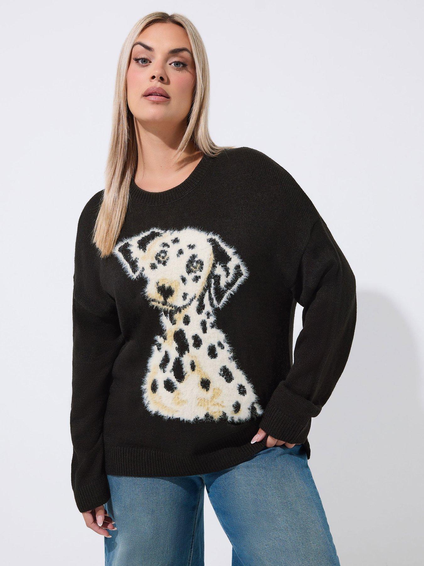 Yours Curve Knitted Jumper - Black